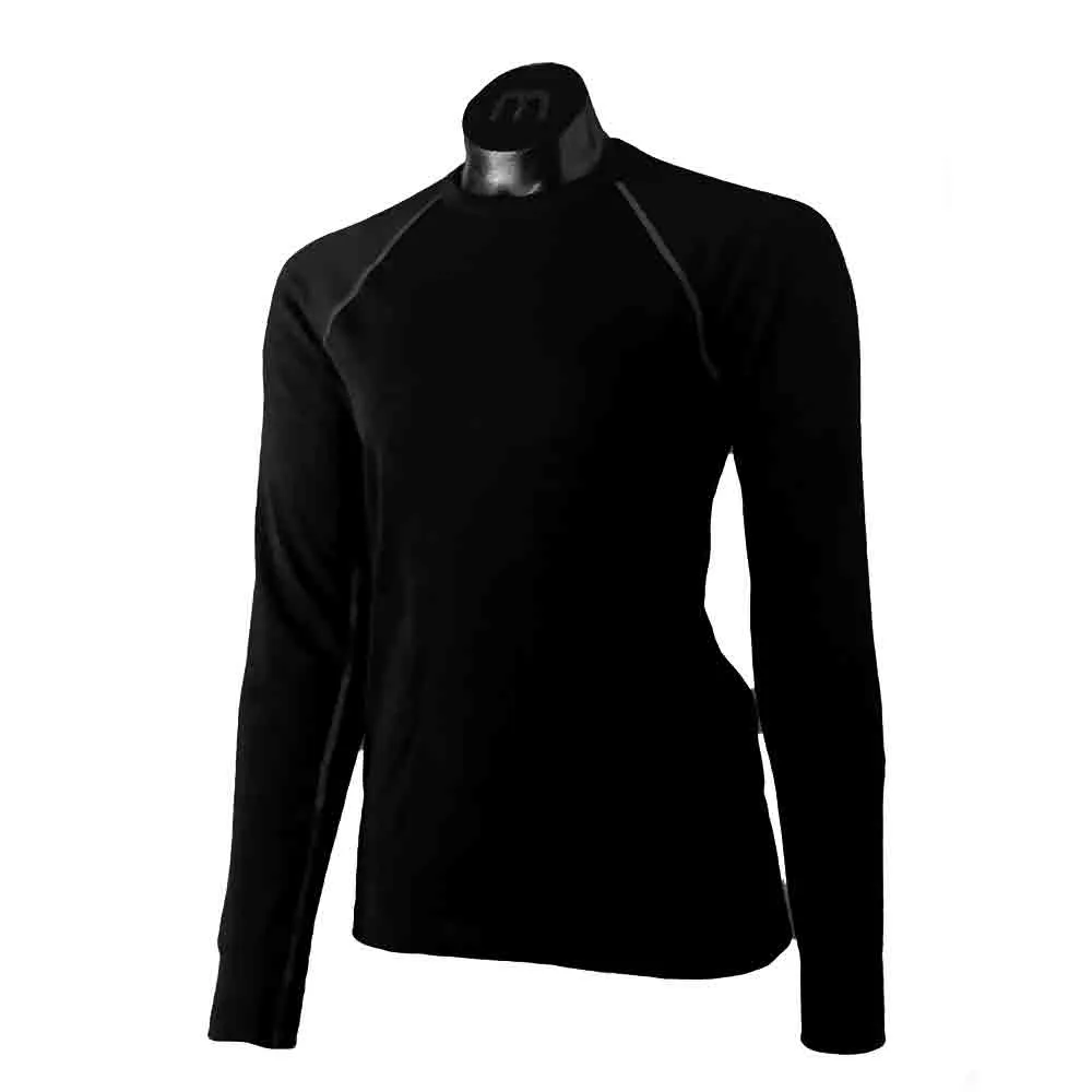 女裝美麗諾羊毛長袖保溫內衣 W Round Neck Long Sleeves Dual Tech Shirt