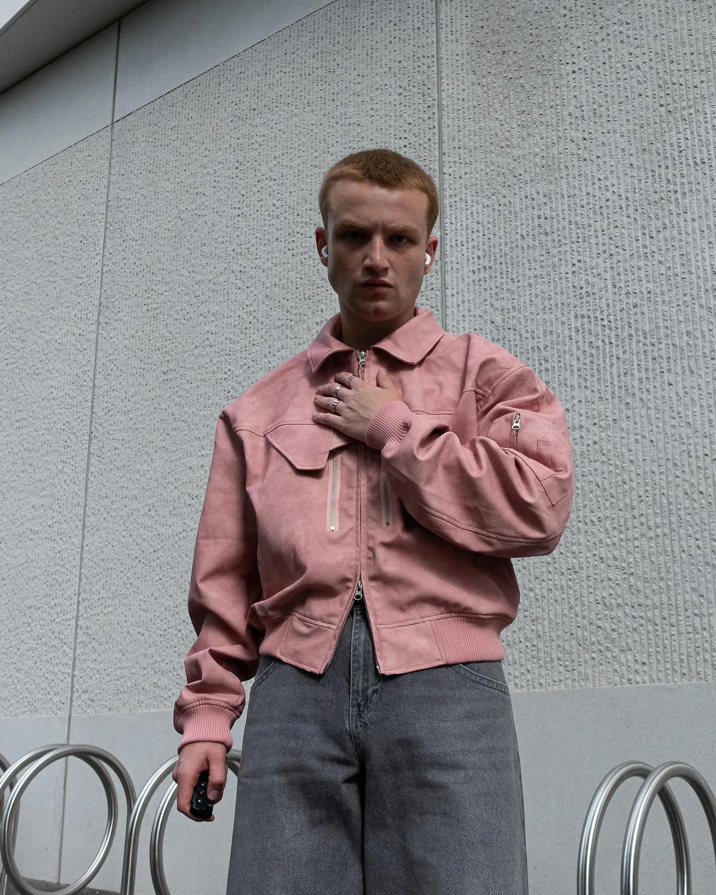 【23s August】Gradient Shoulder Pad Jacket