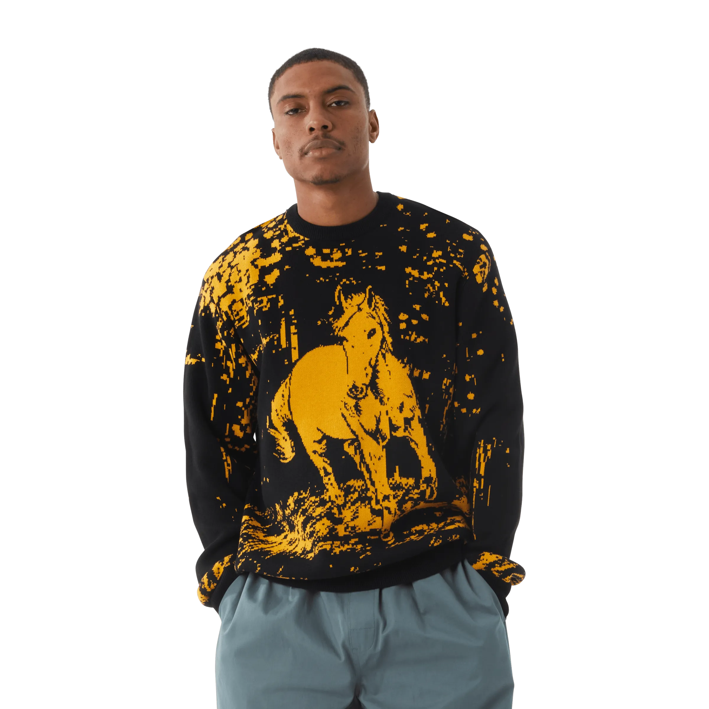 #5 Horse Crewneck Sweater