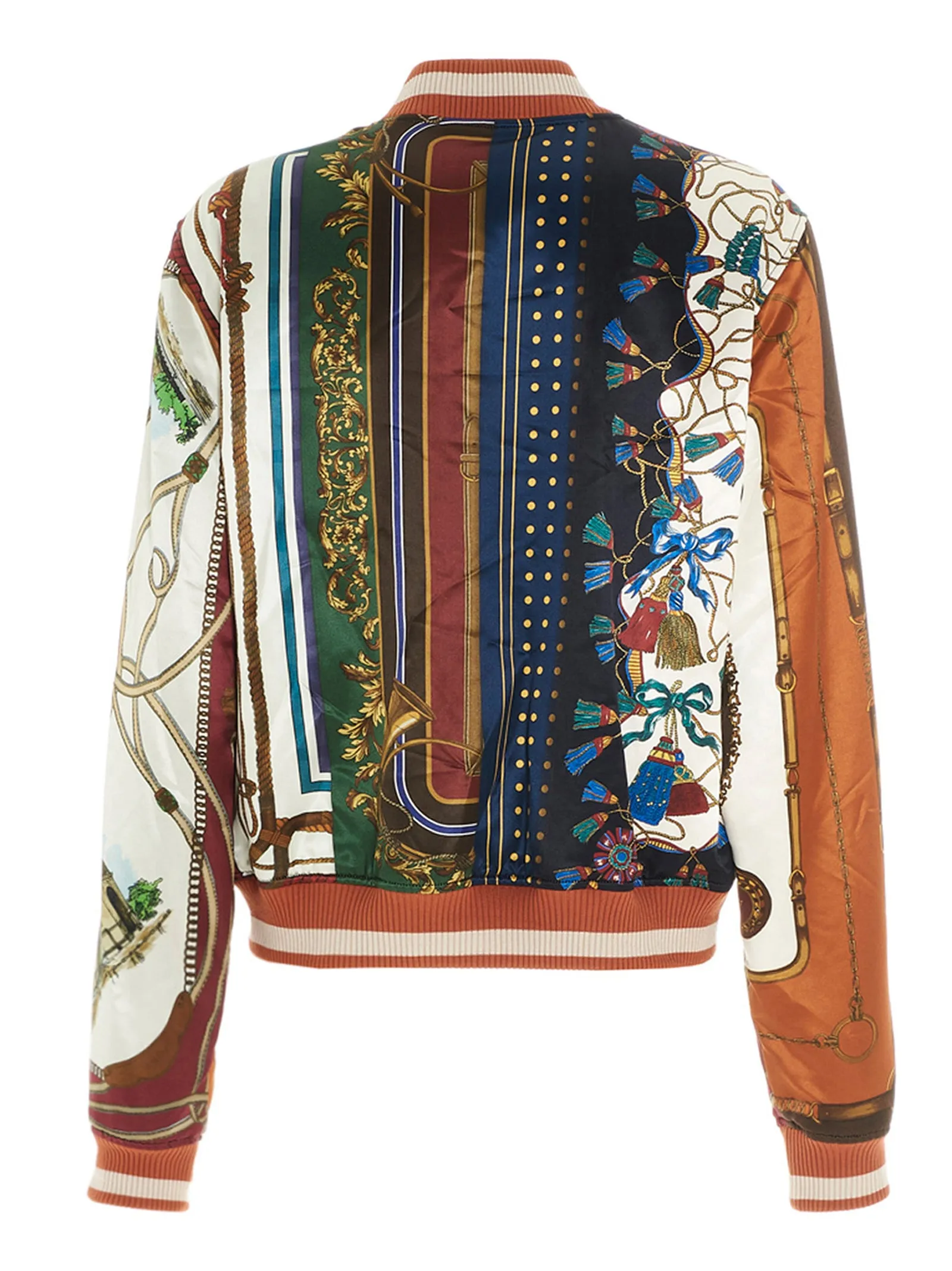 Amiri Scarf Print Patchwork Bomber Jacket