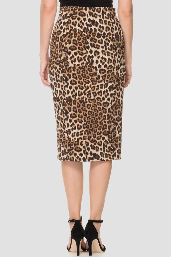 Animal Print Midi Skirt