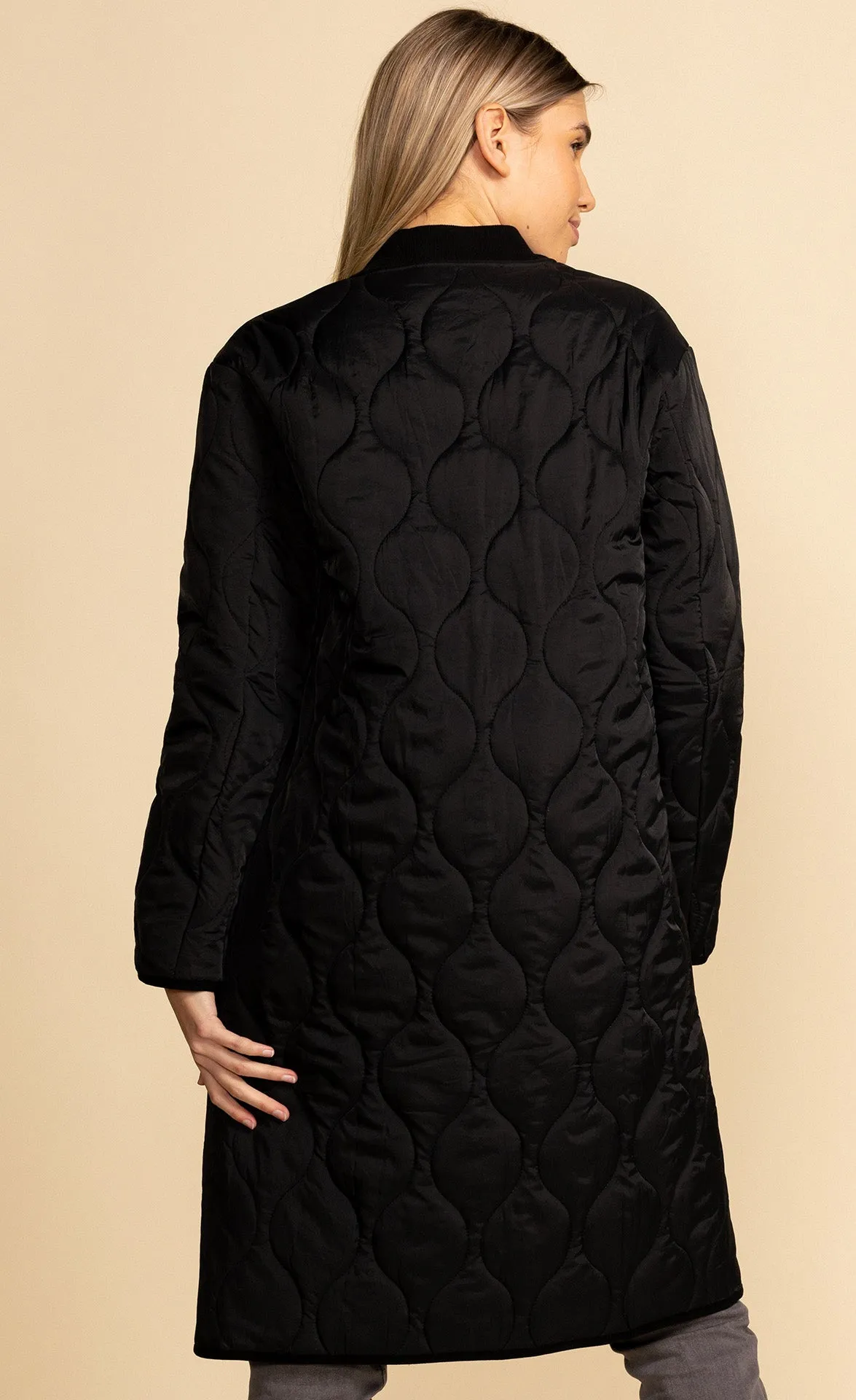 Anya Quilted Long Jacket