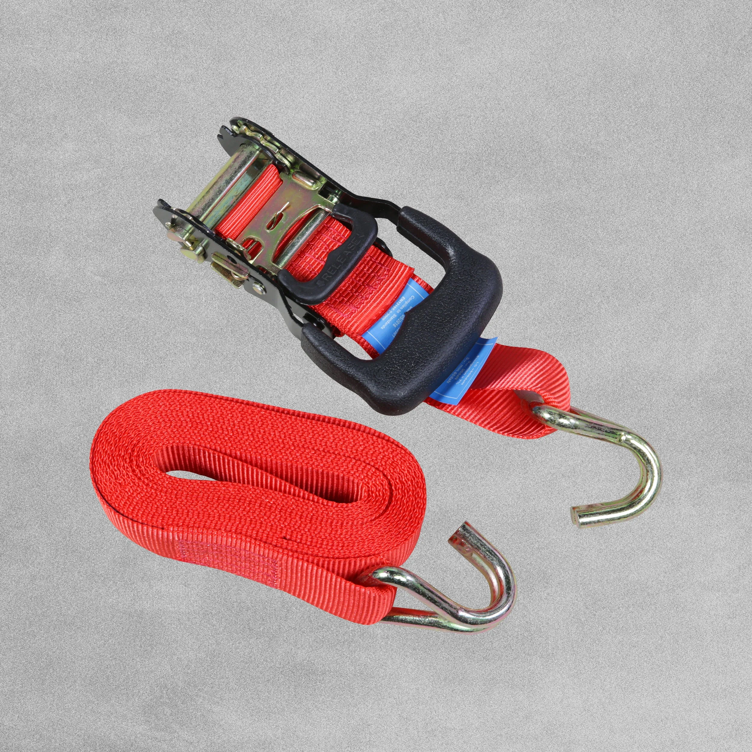 APE - Ratchet Tie Downs - 600kg load / 6m length / 38mm webbing - Pack of 2