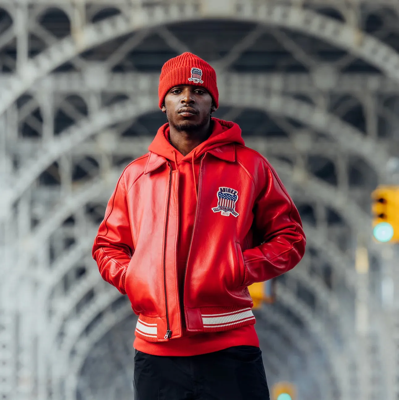 Avirex - Icon jacket- Salvage Red