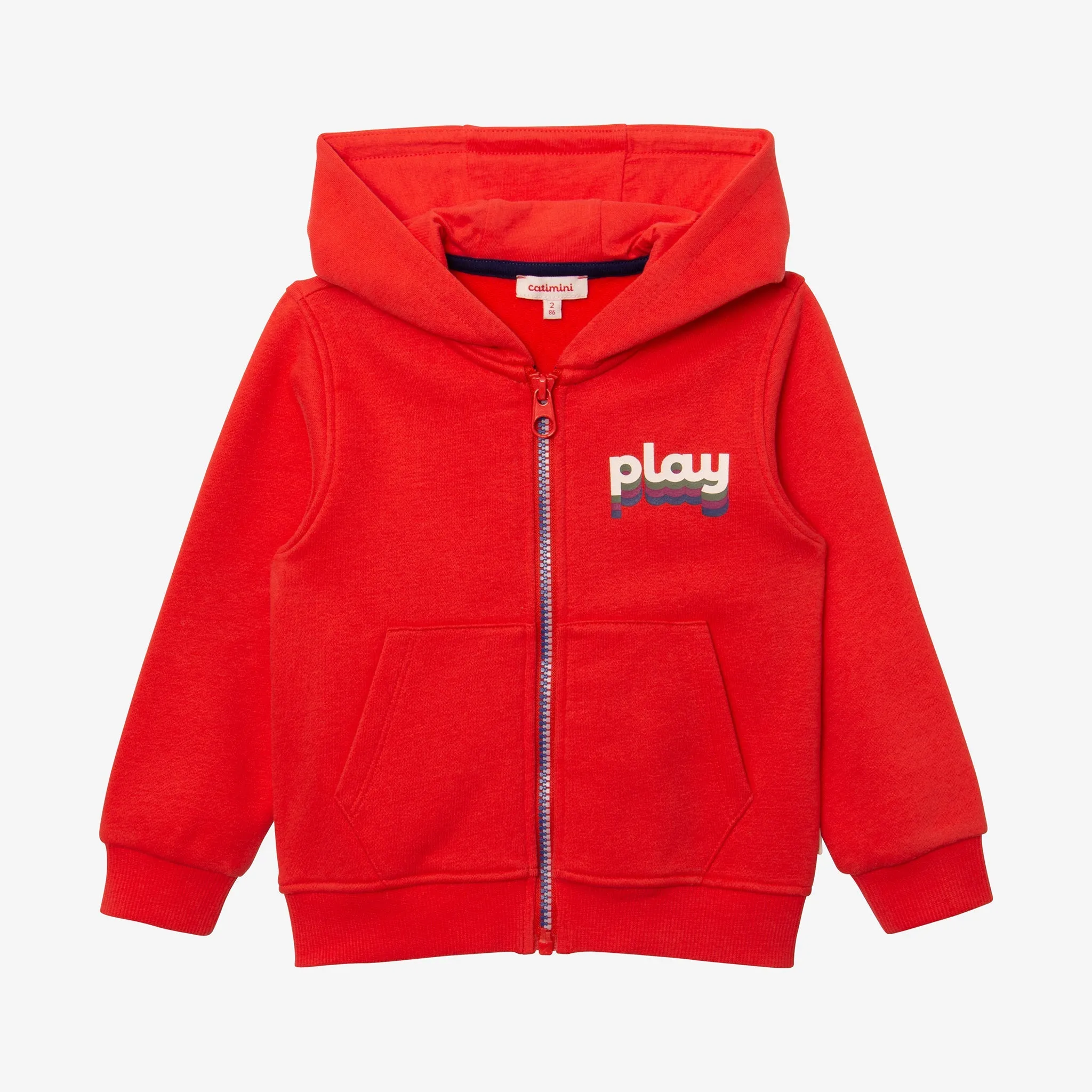 Baby boys' red cardigan