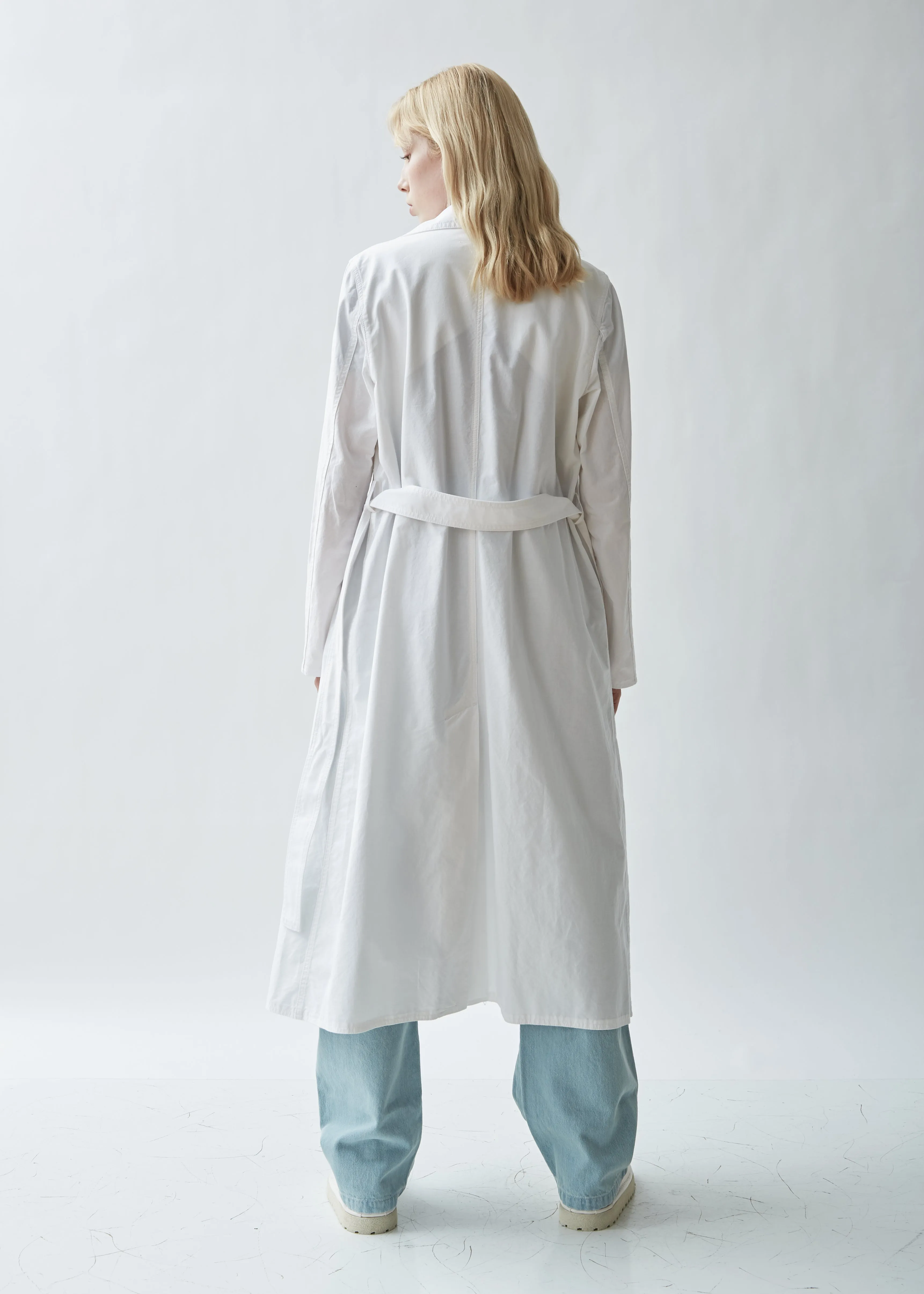 Belted Washed Cotton Trench Coat