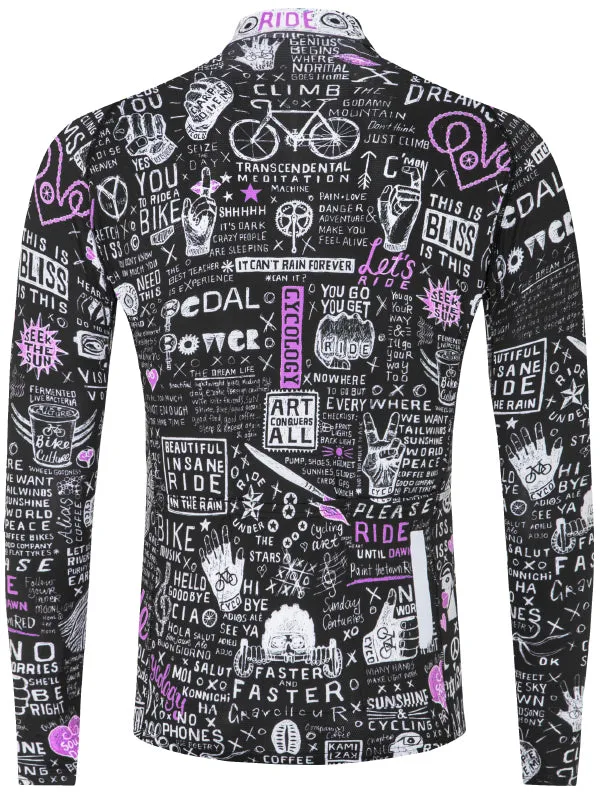 BIKE GRAFFITI Lightweight Long Sleeve Summer Jersey 長袖夏ジャージ