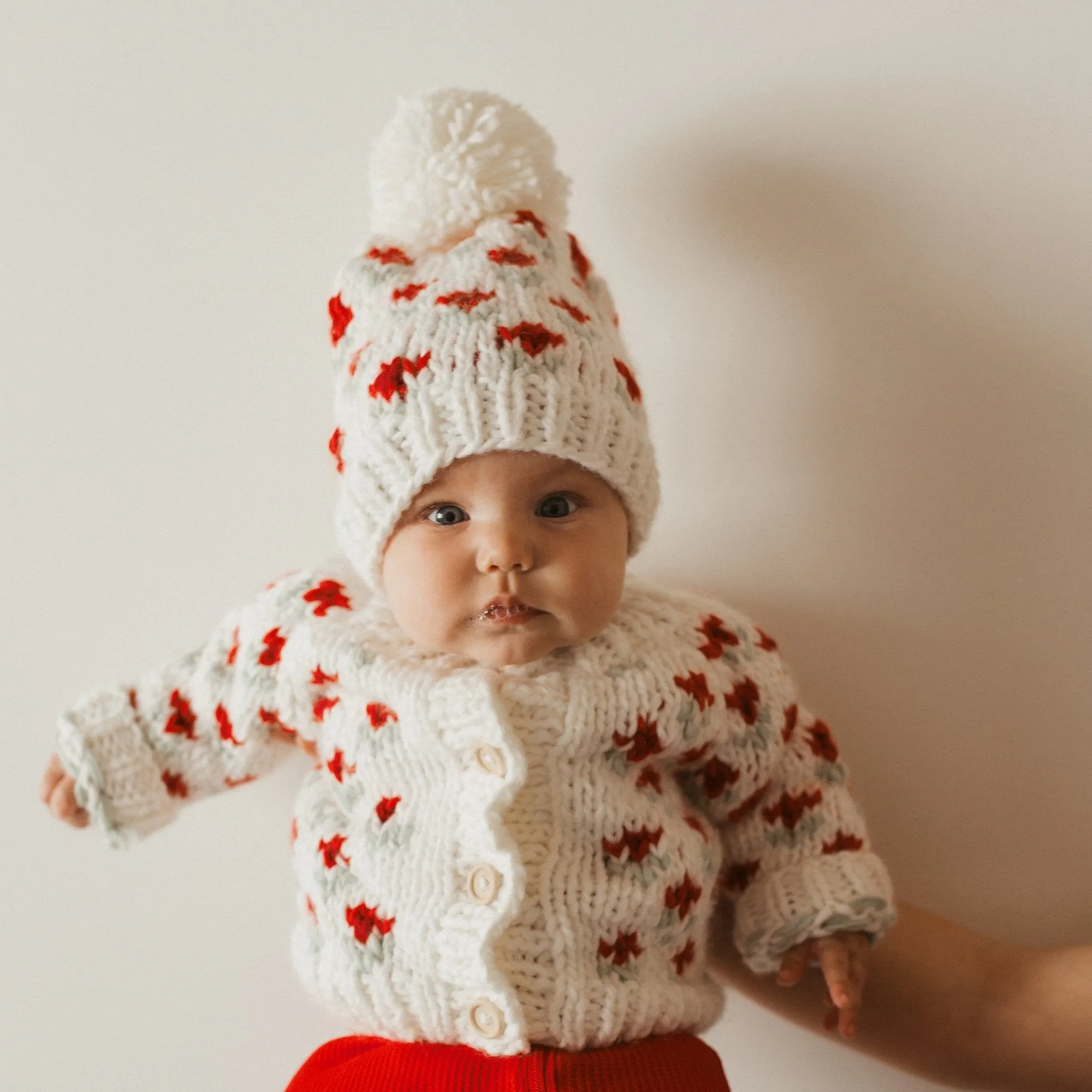 Bitty Blooms Holiday Cardigan Sweater