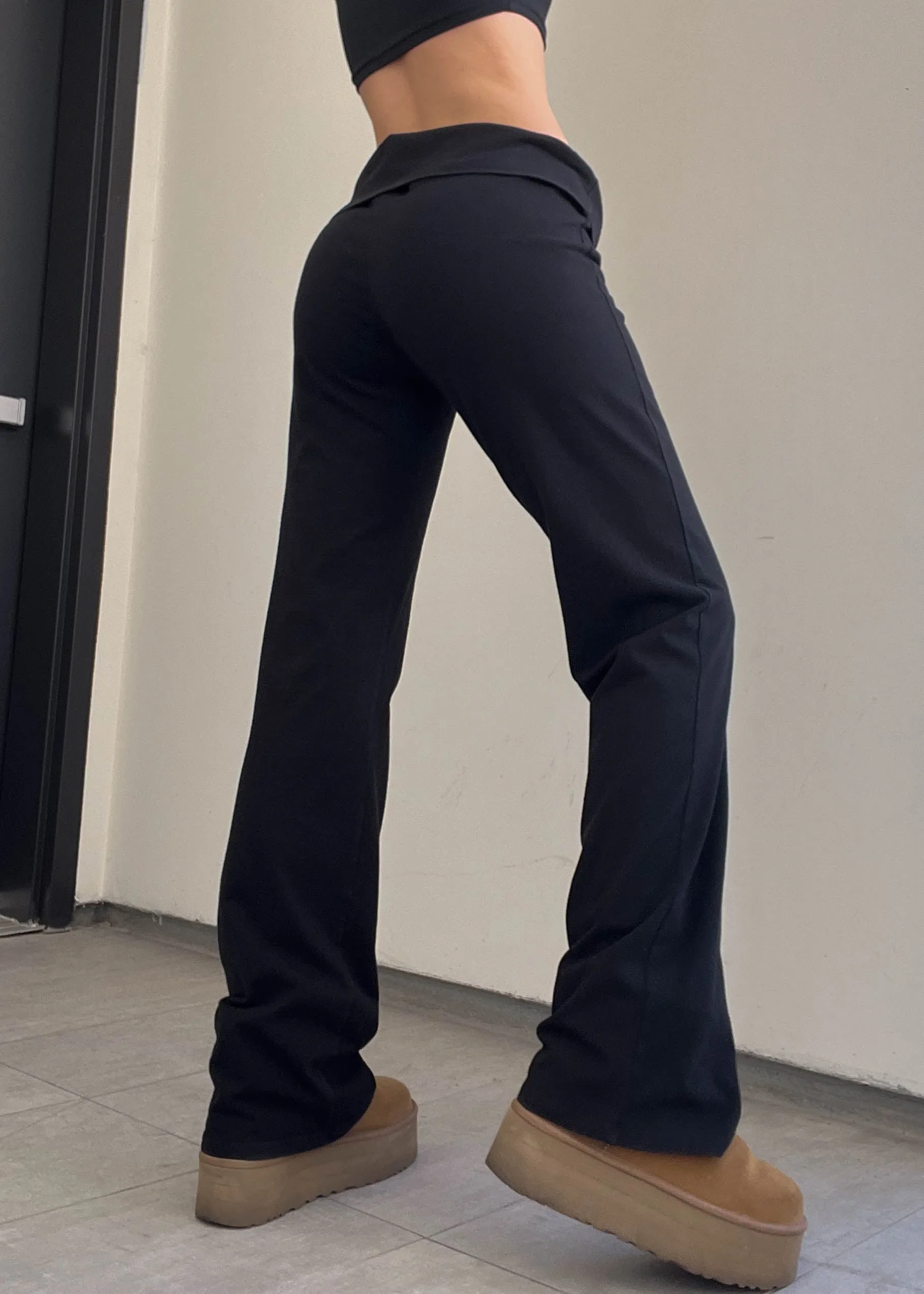 Black Athletic Flares (L-XL)