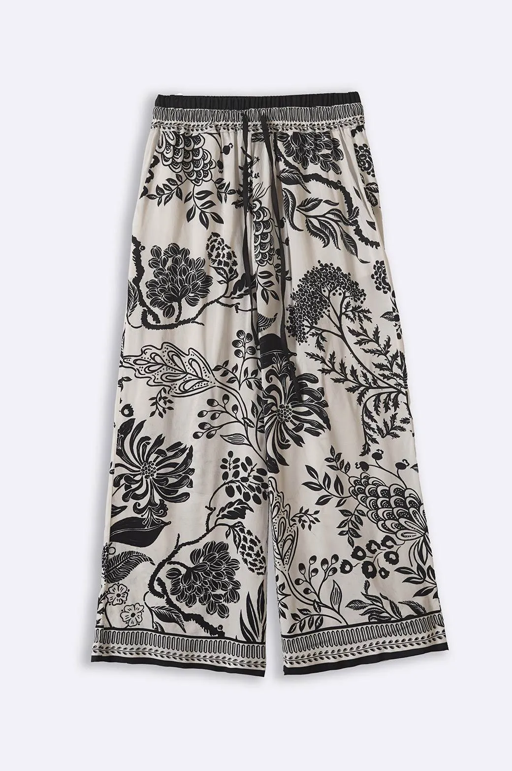 BLACK PETUNIA PRINTED CULOTTES