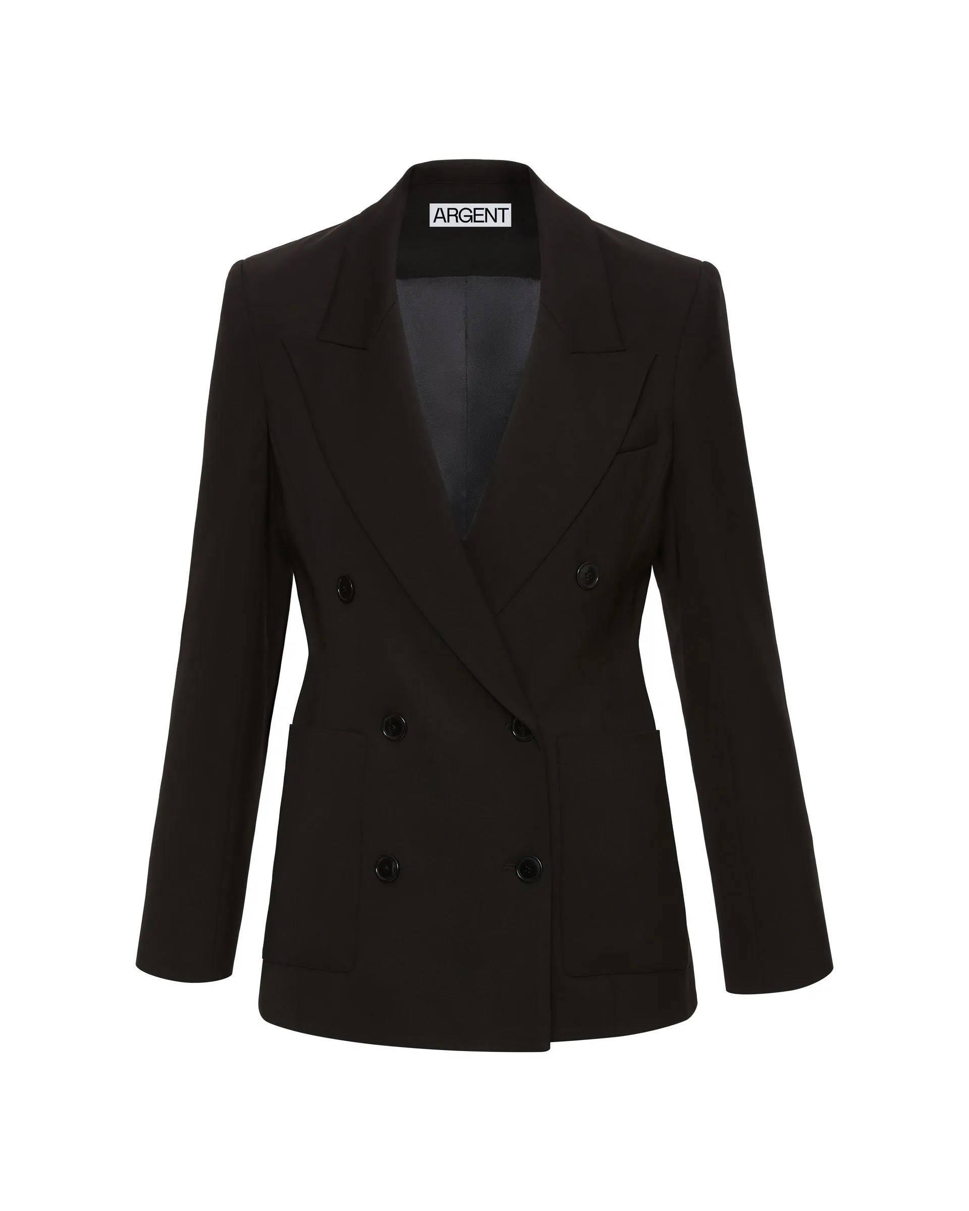 Chelsea Blazer in Stretch Crepe | Black