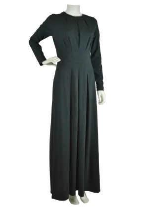 Chic Knit Maxi Dress- Black