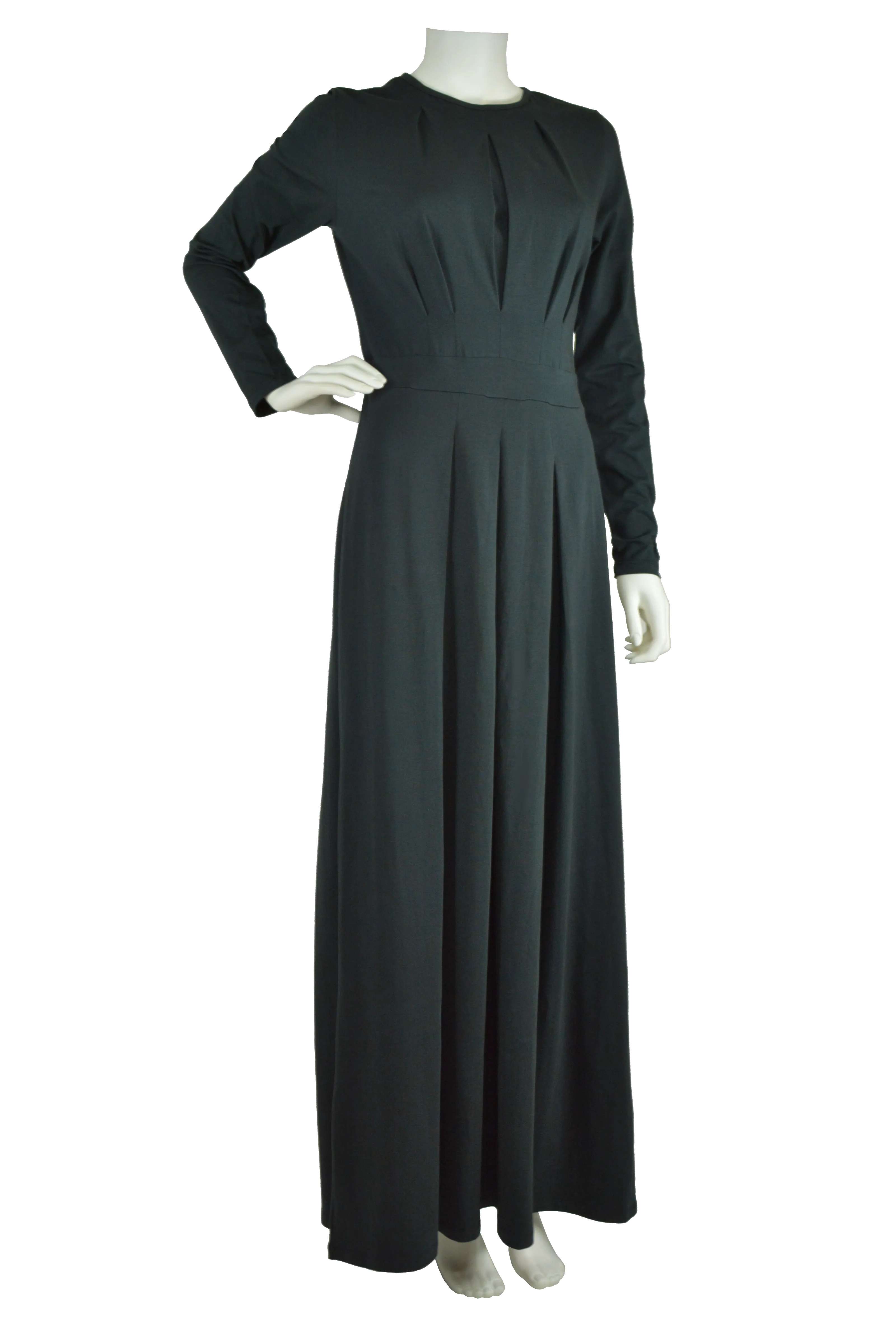 Chic Knit Maxi Dress- Black