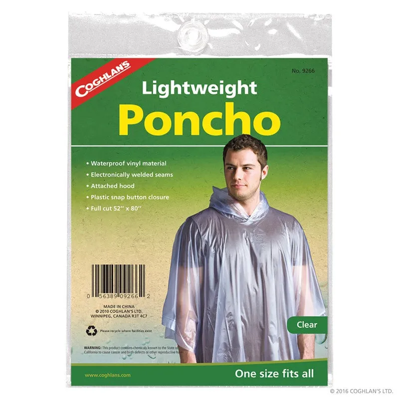 Coghlan's Lightweight Clear Poncho