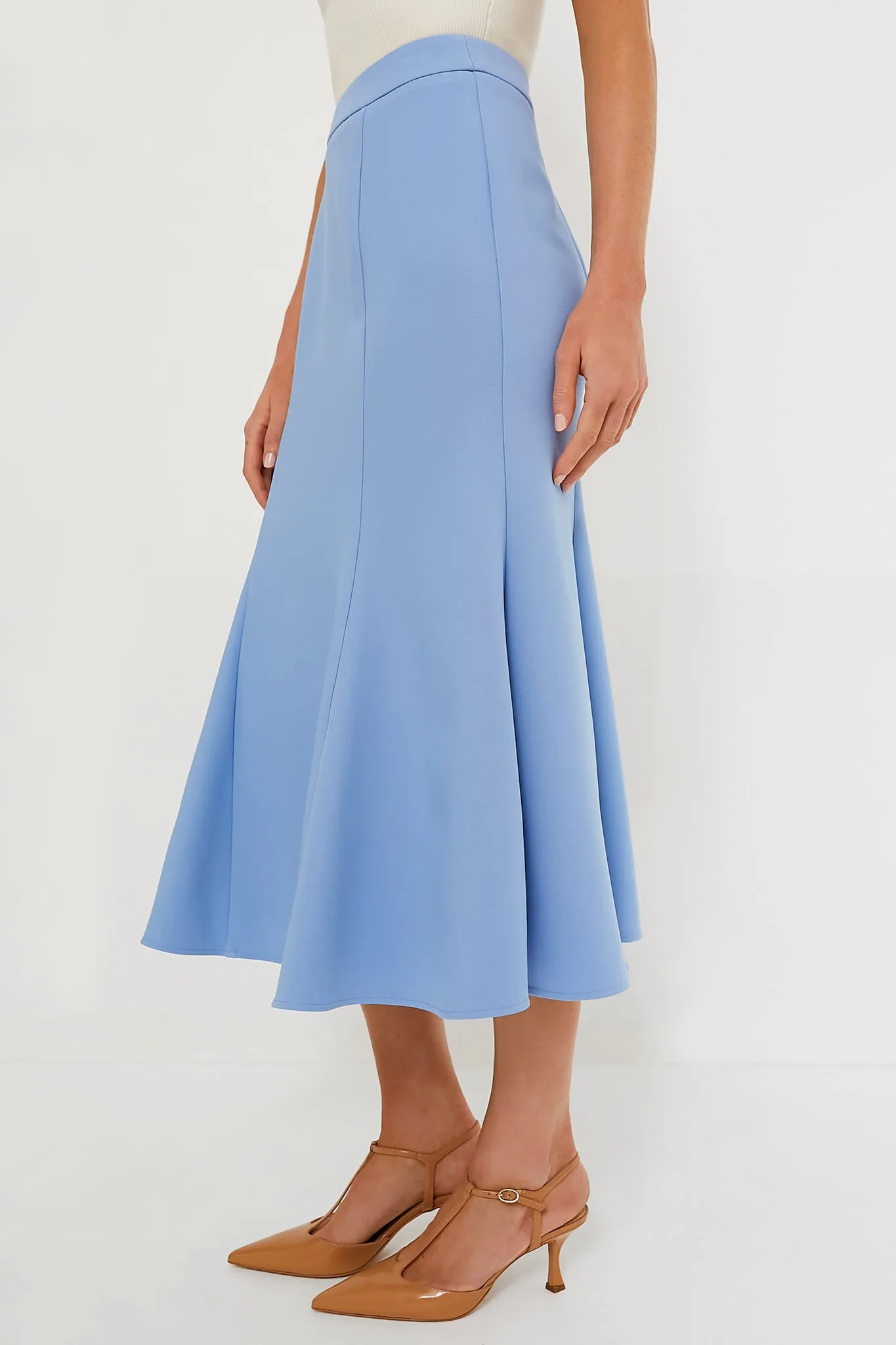 Cornflower Blue Iris Skirt