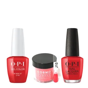 Cosmo 3in1 Dipping Powder   Gel Polish   Nail Lacquer (Matching OPI), 2oz, CJ10