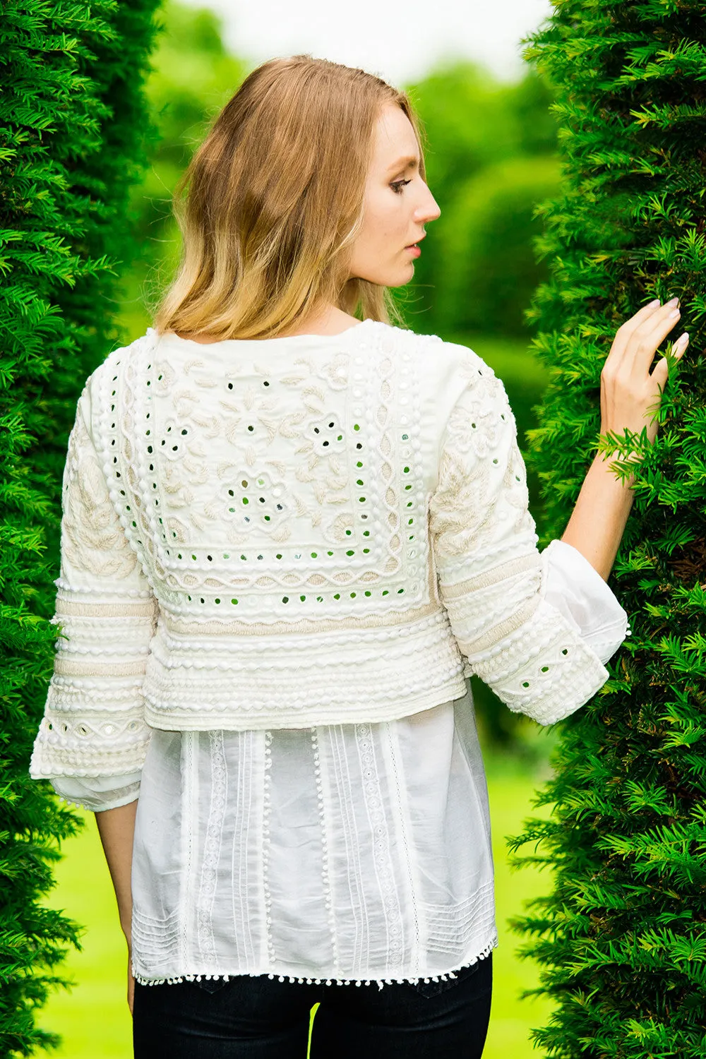 Cotton and Silk Frill Shirts