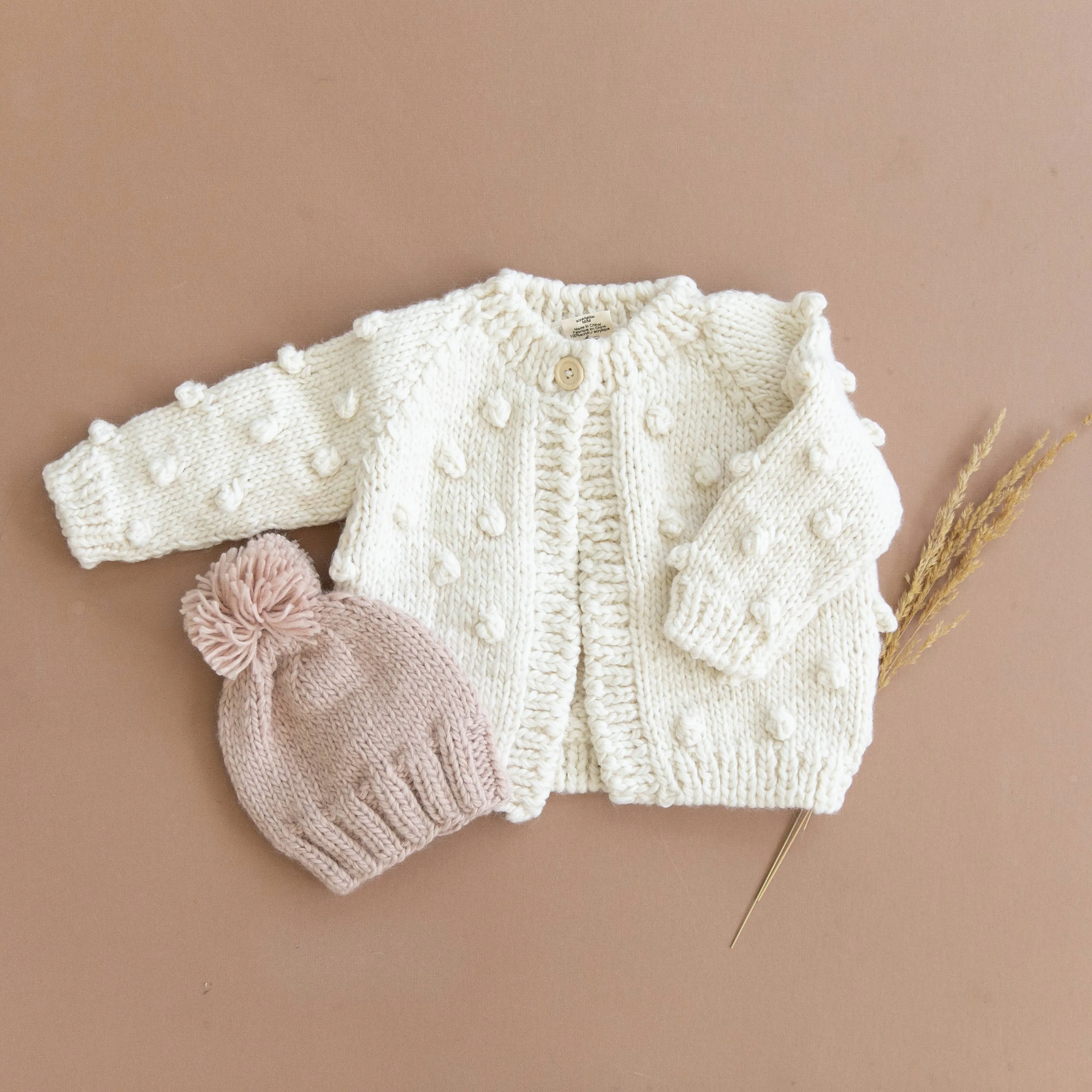 Cream Popcorn Cardigan