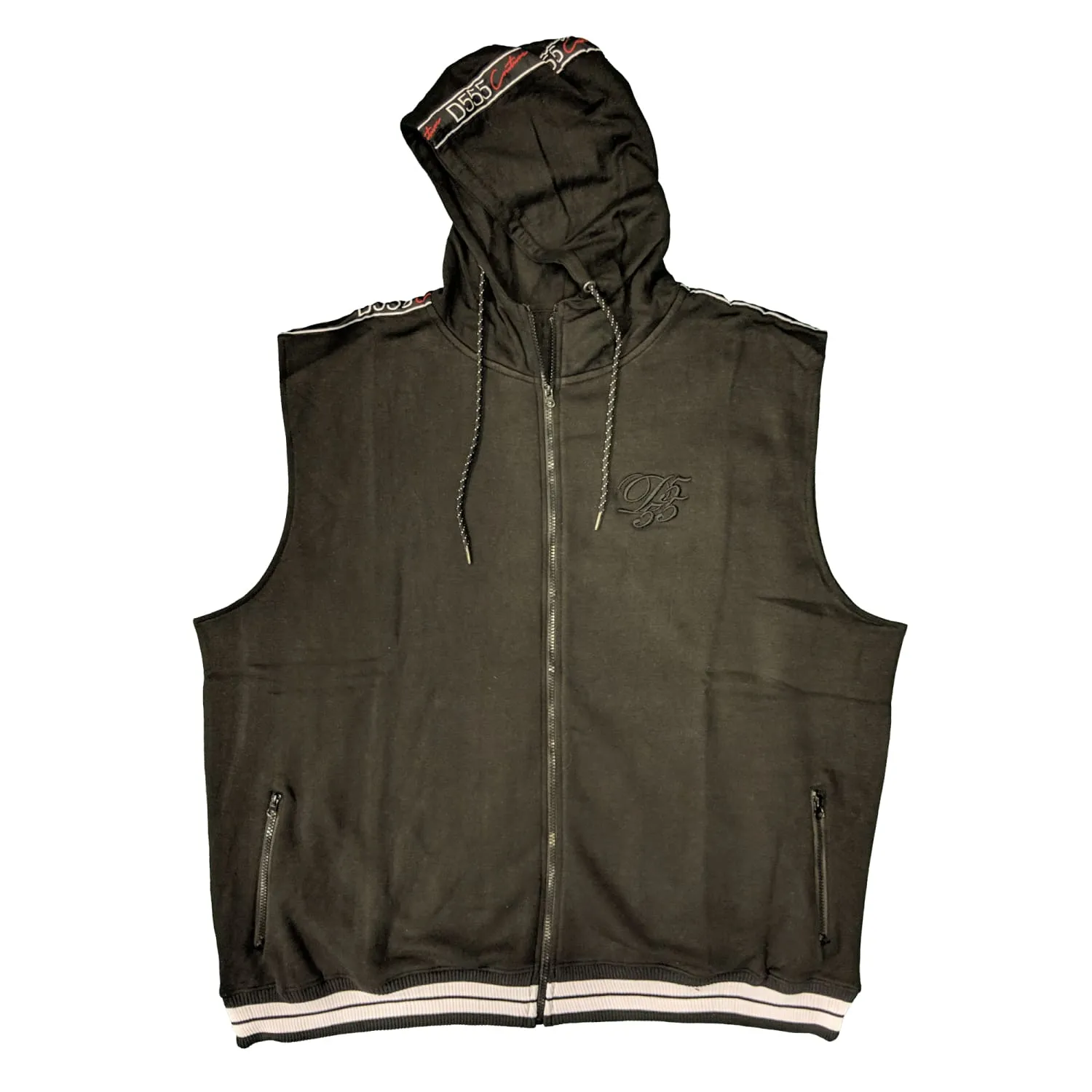 D555 Sleeveless Hoody - KS60217 - Chemung - Black