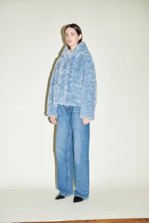 Daphne Blue Faux Jacket