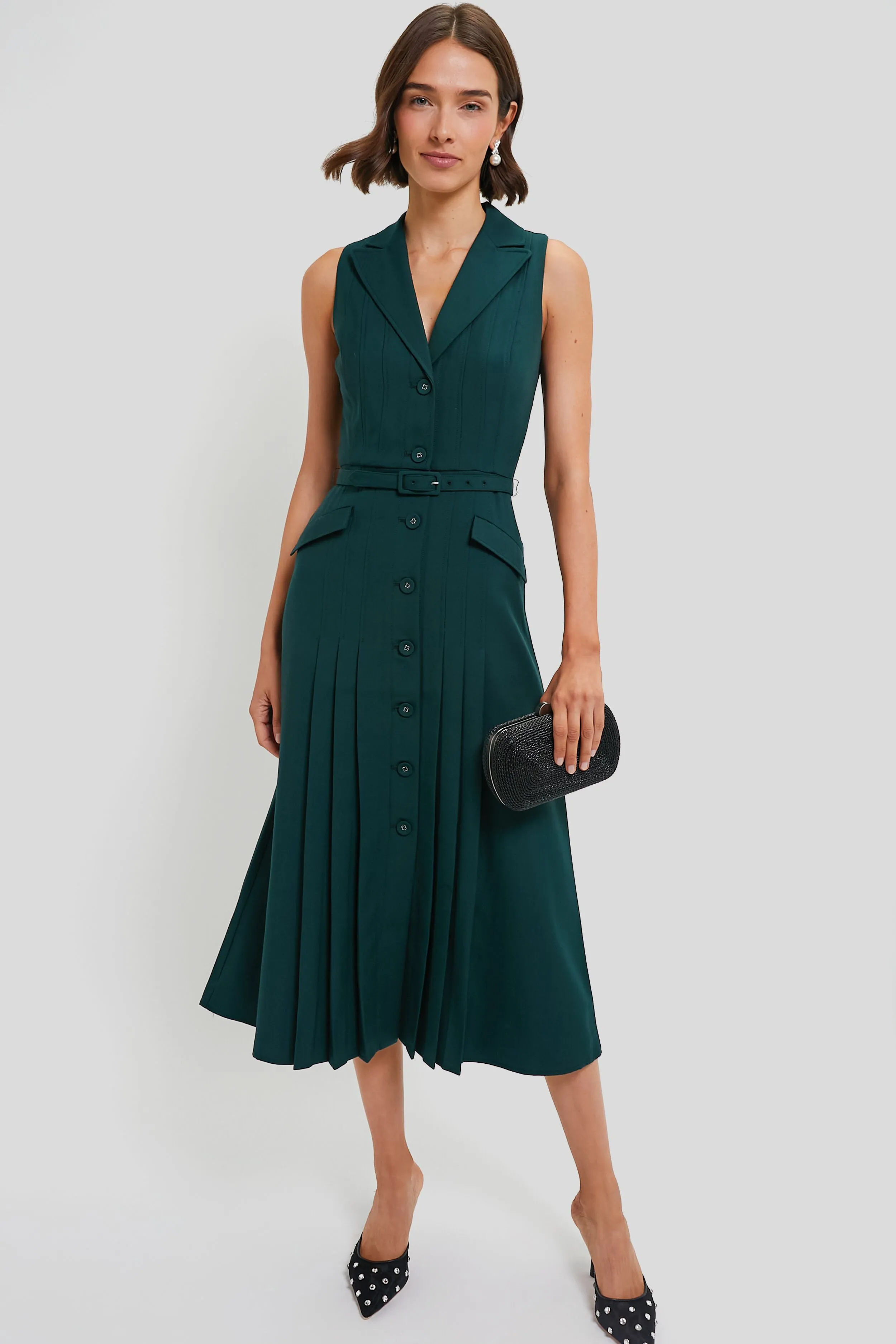 Dark Forest Green Livi Dress