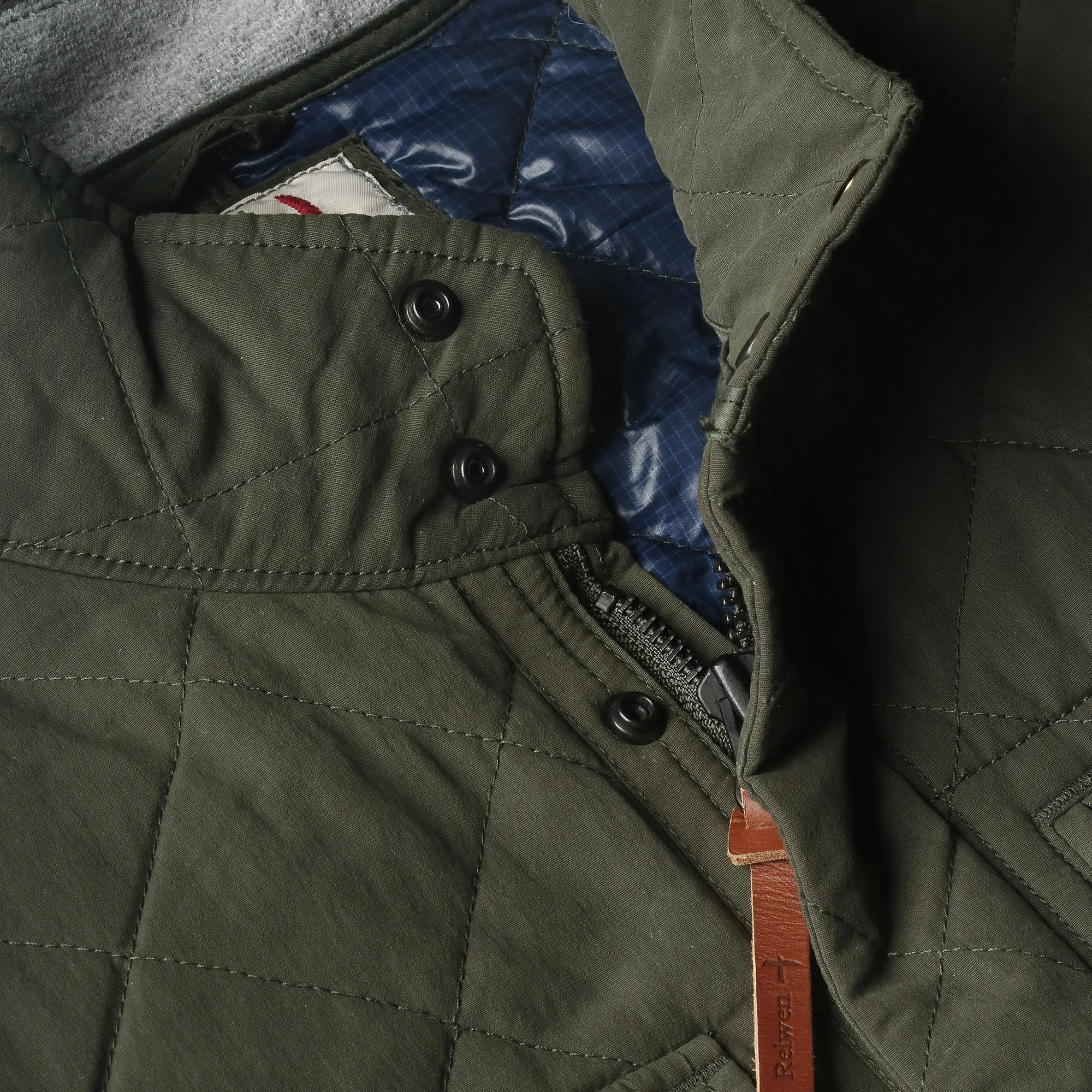 Dark Loden Quilted Tanker by Relwen