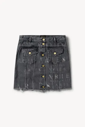 Destroyed Trucker Skirt