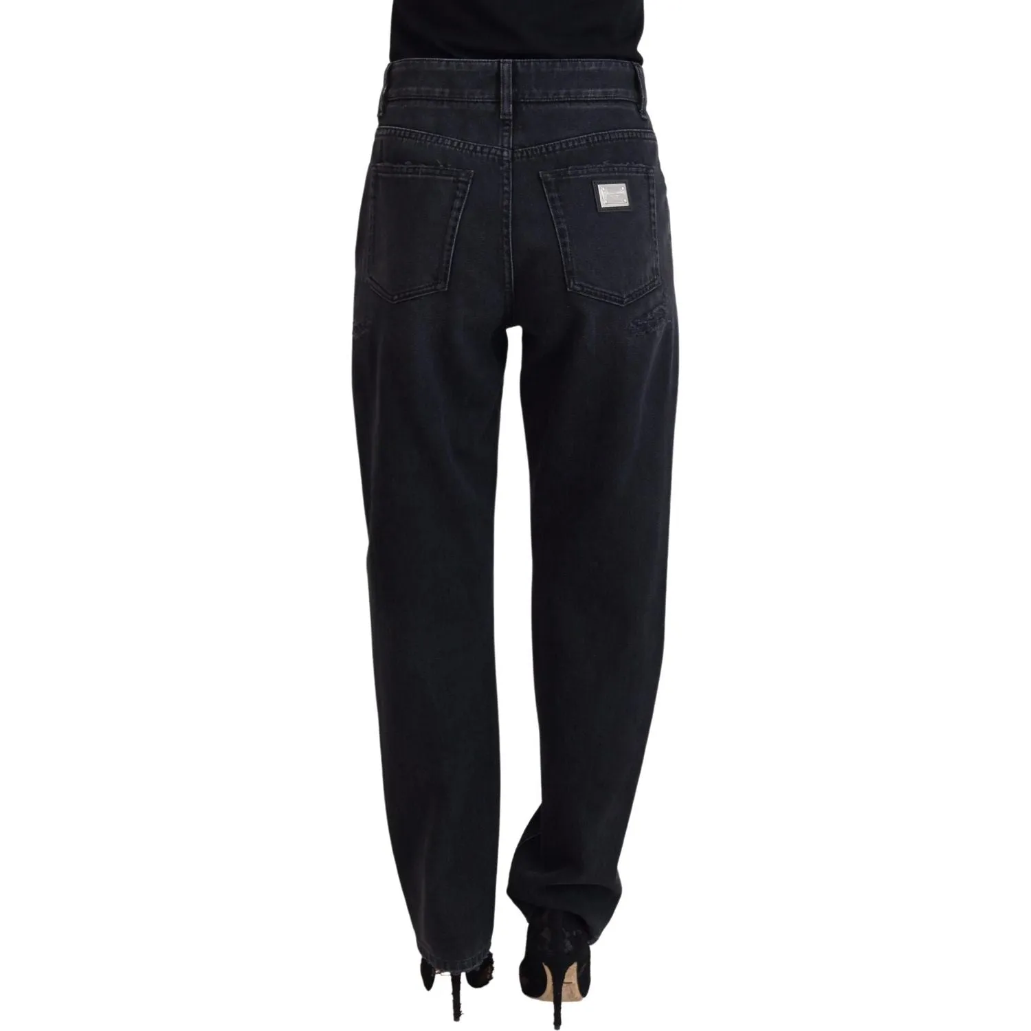 Dolce & Gabbana Chic Black Denim Pants - Elevate Your Wardrobe