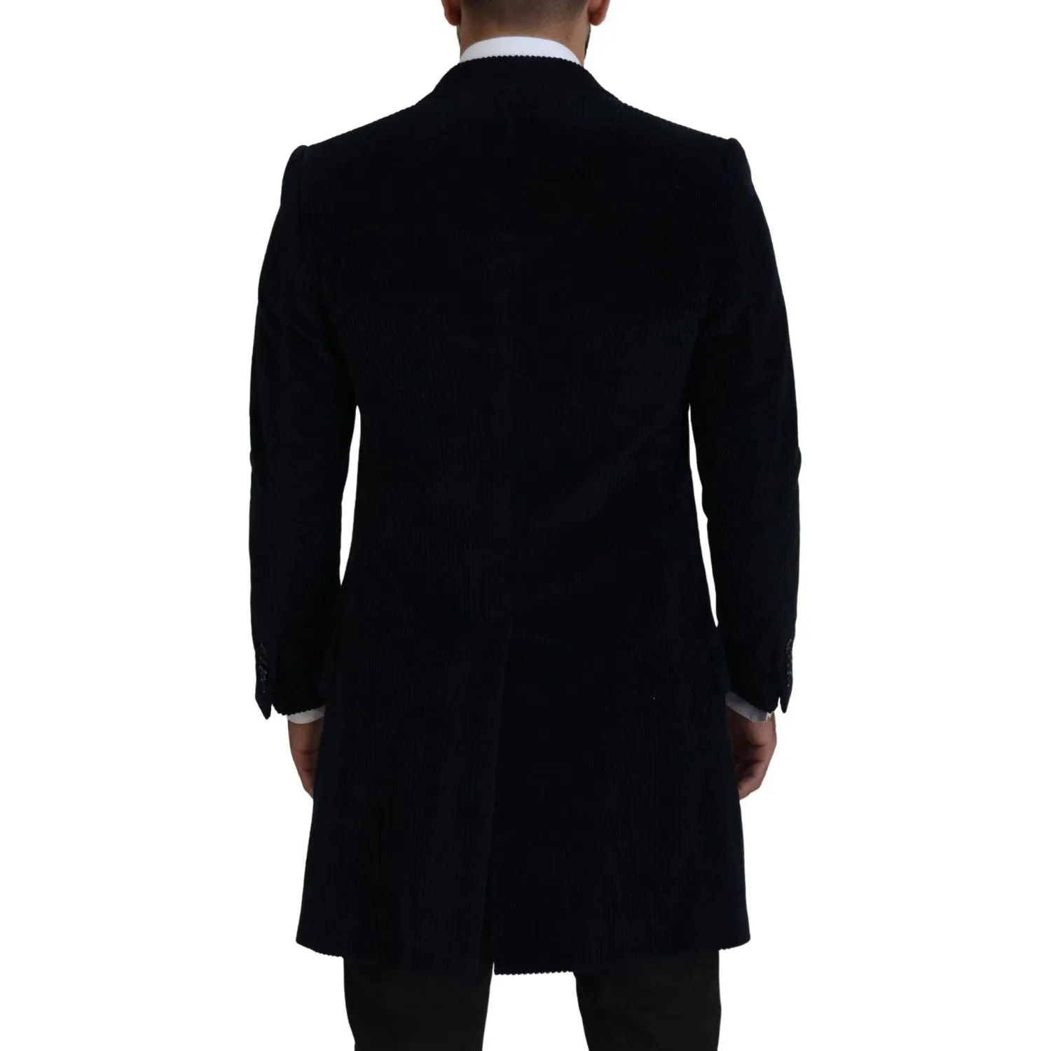 Dolce & Gabbana Elegant Black Cotton Long Cardigan Jacket