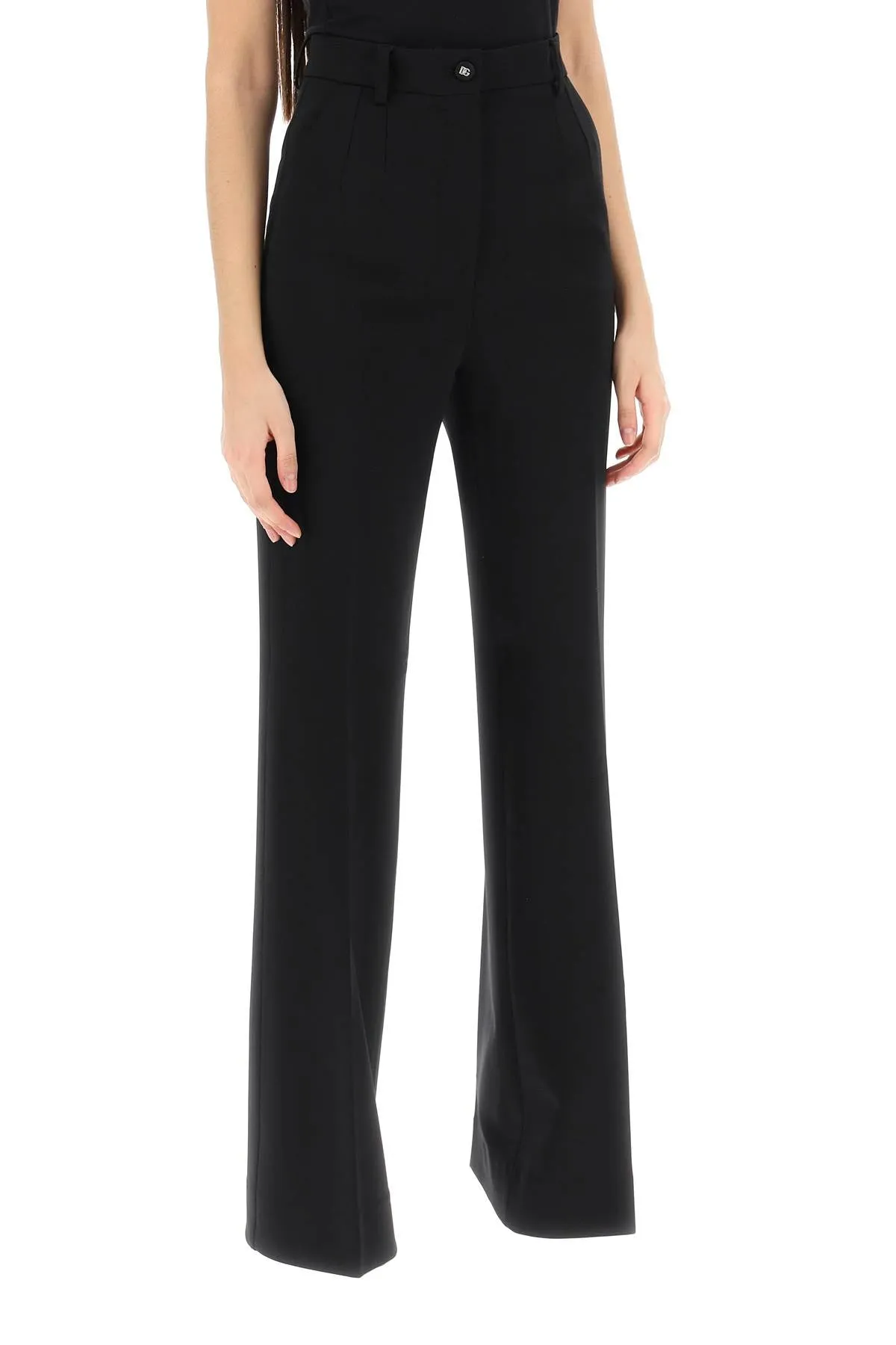 Dolce & Gabbana Milano-Stitch Flared Pants