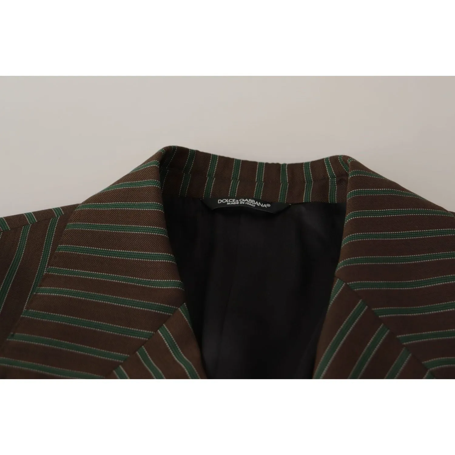 Dolce & Gabbana Multicolor Striped Double Breasted Blazer