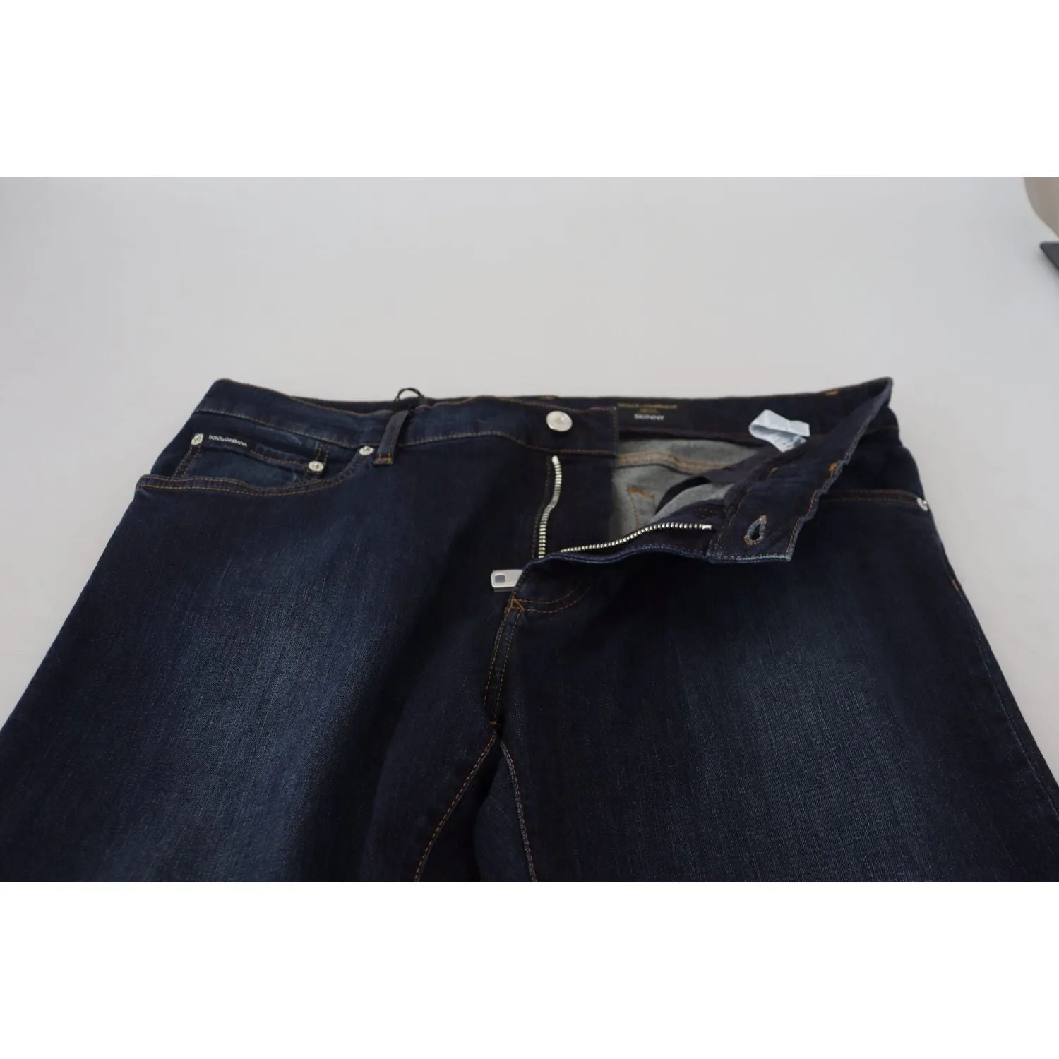 Dolce & Gabbana Sleek Skinny Jeans in Dark Blue