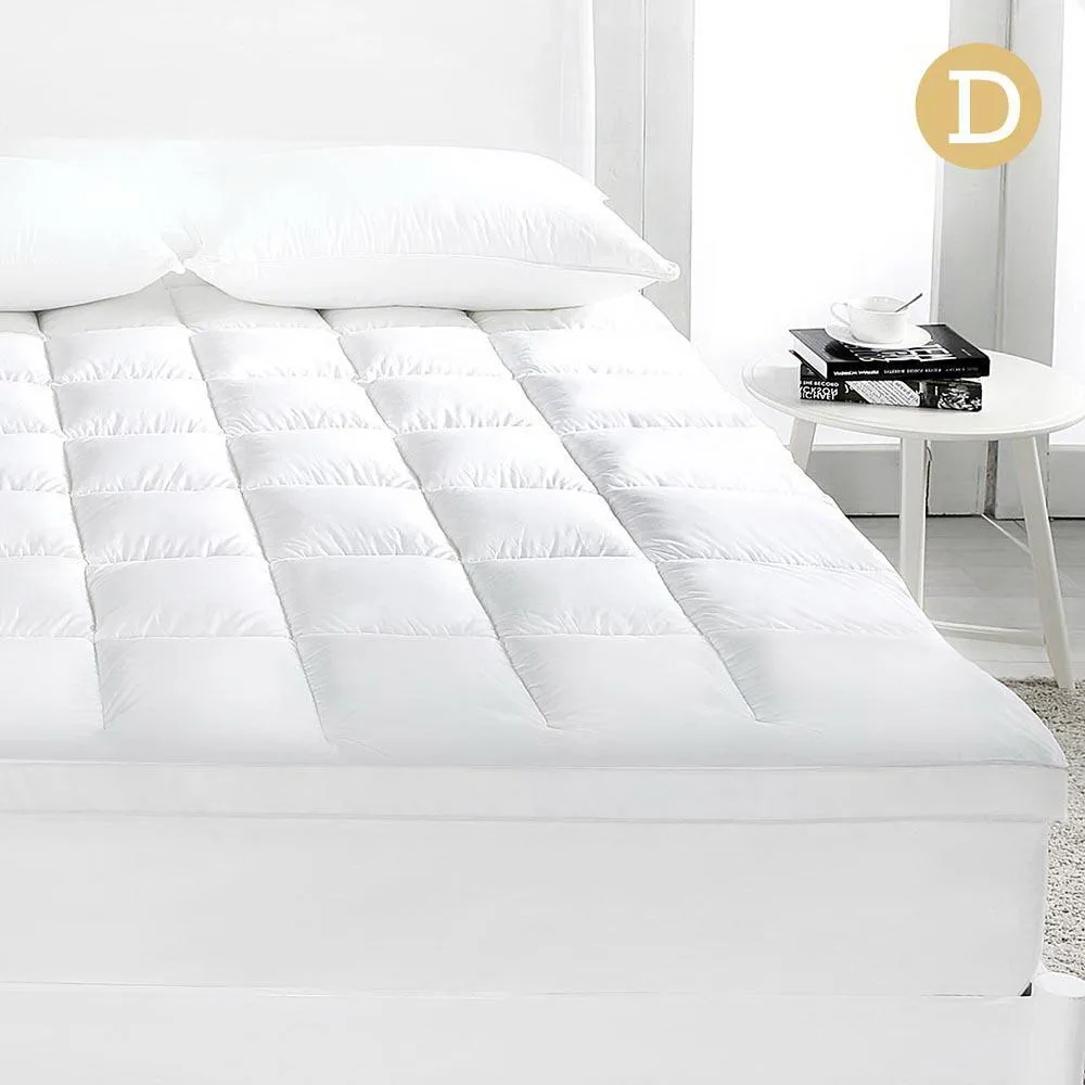 Double Mattress Topper Duck Feather Down 1000GSM Pillowtop Topper