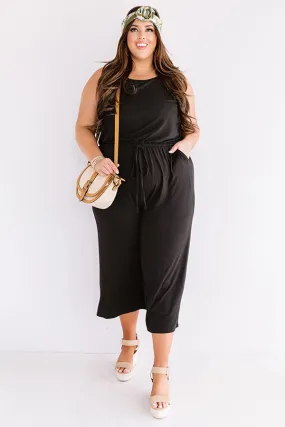 Down And Around Jumpsuit In Black Curves