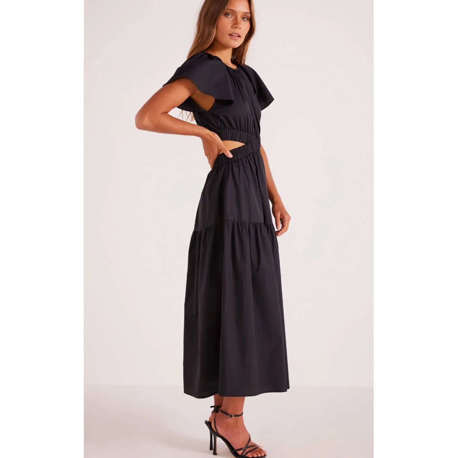 Dress Allegra Cutout Midi - Black