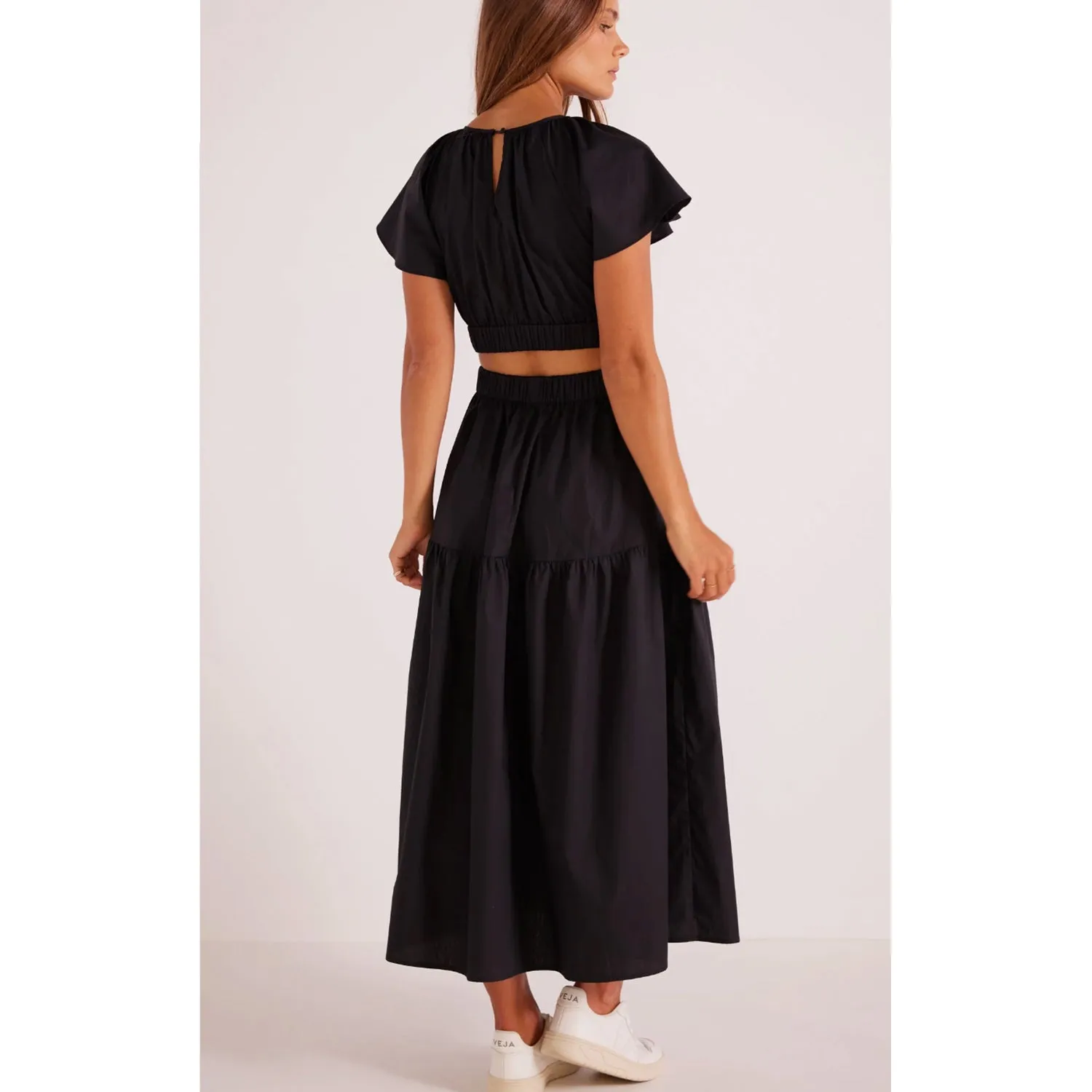 Dress Allegra Cutout Midi - Black