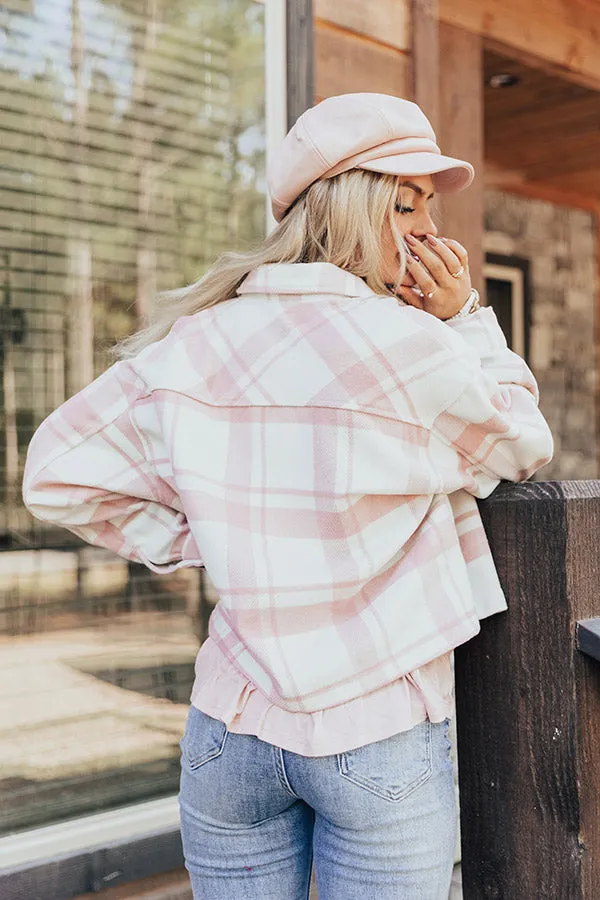 Easy Rider Plaid Jacket In Pink