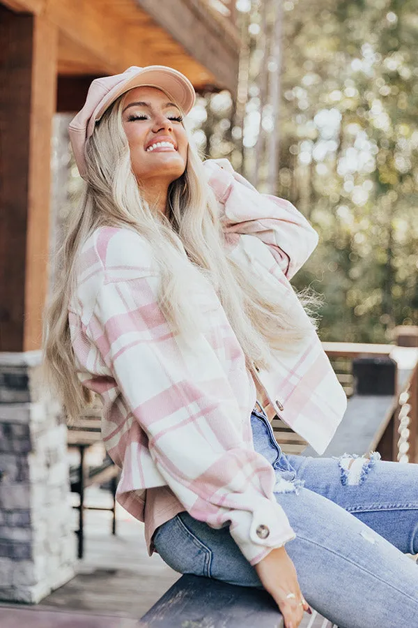 Easy Rider Plaid Jacket In Pink