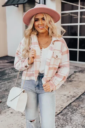 Easy Rider Plaid Jacket In Pink