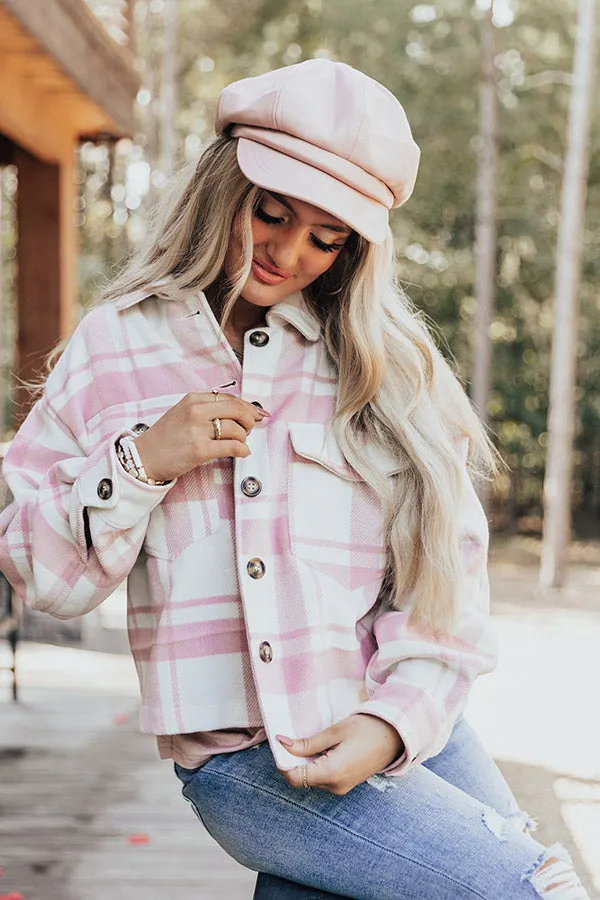 Easy Rider Plaid Jacket In Pink