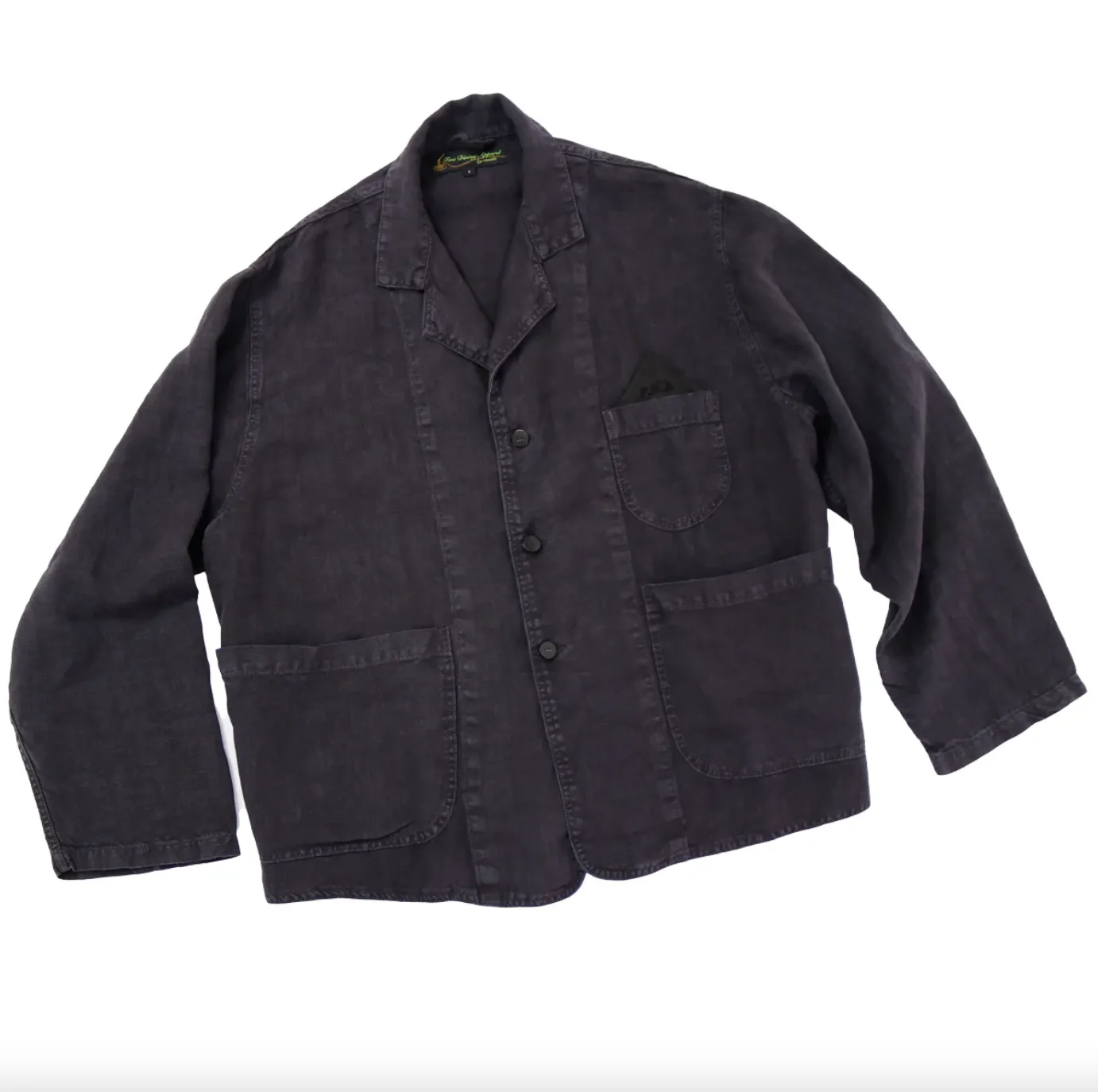 FDA Dinner Jacket, Black Sesame Linen