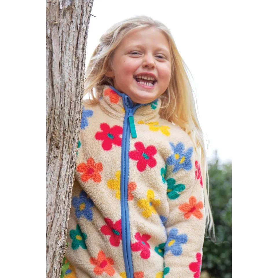 Flower Pop Zipped Ted Fleece Jacket