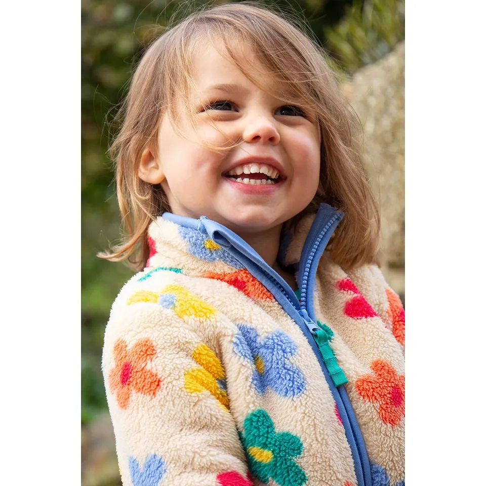 Flower Pop Zipped Ted Fleece Jacket