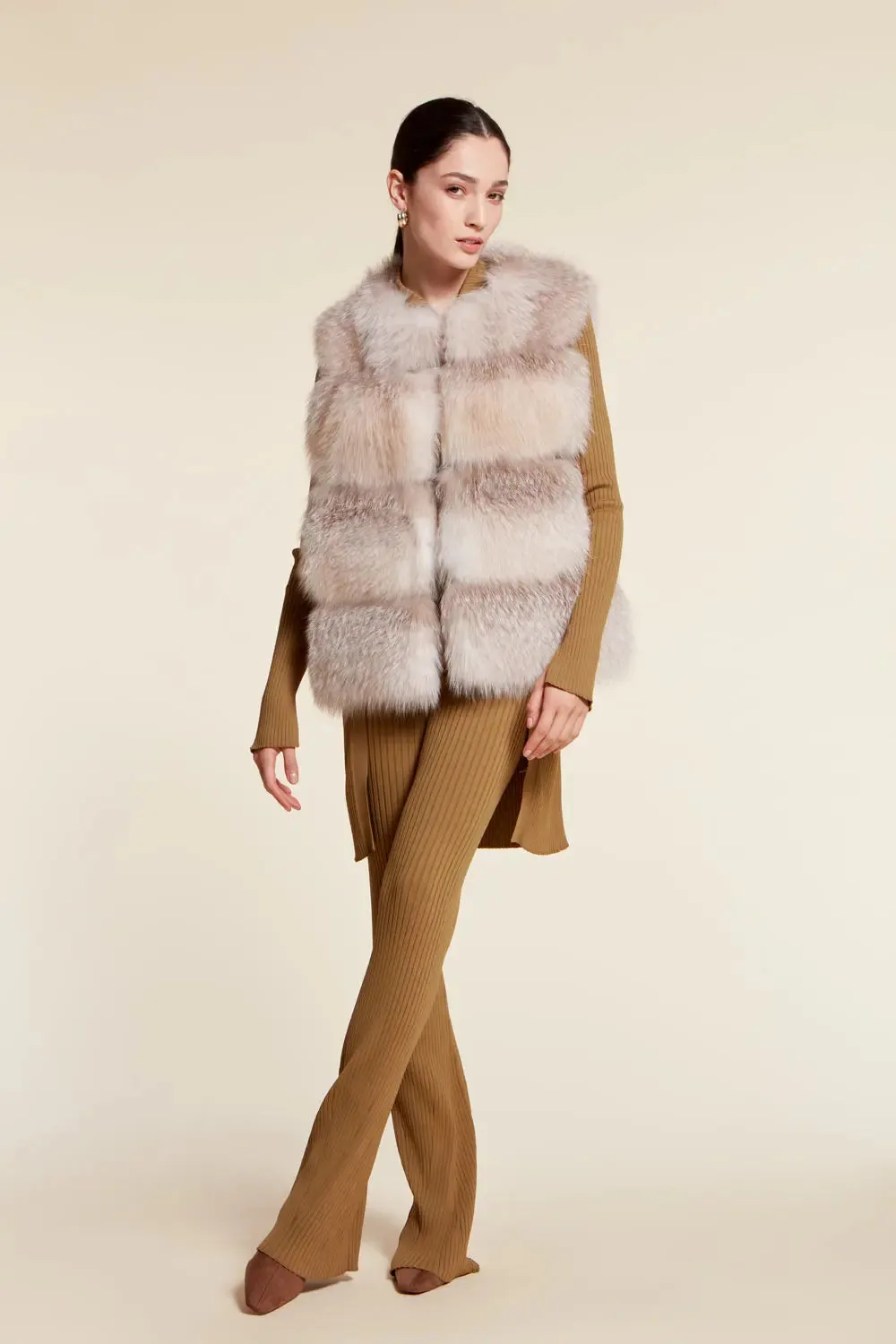 Fox fur vest