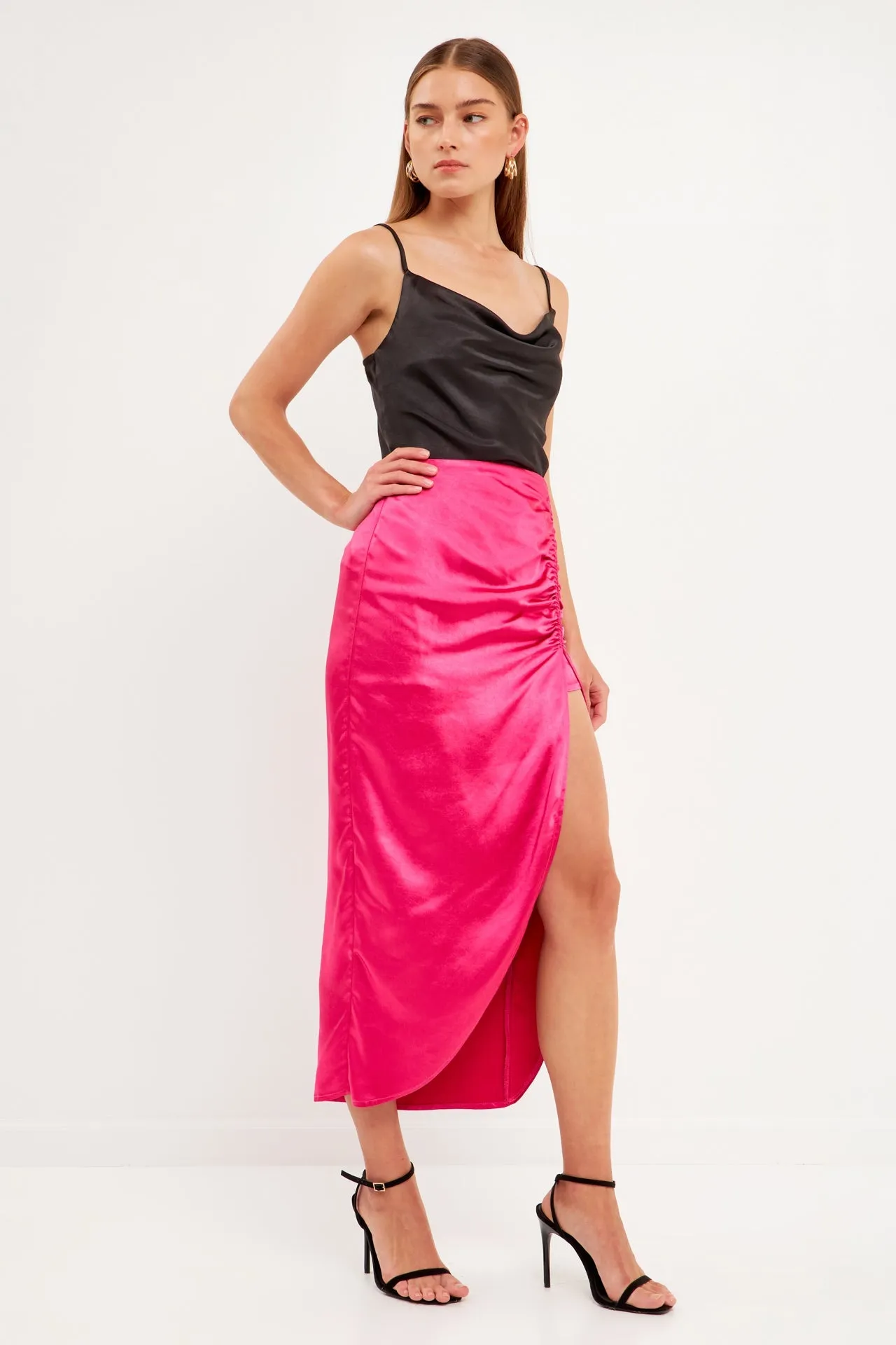 Front Slit Midi Skirt - Final Sale