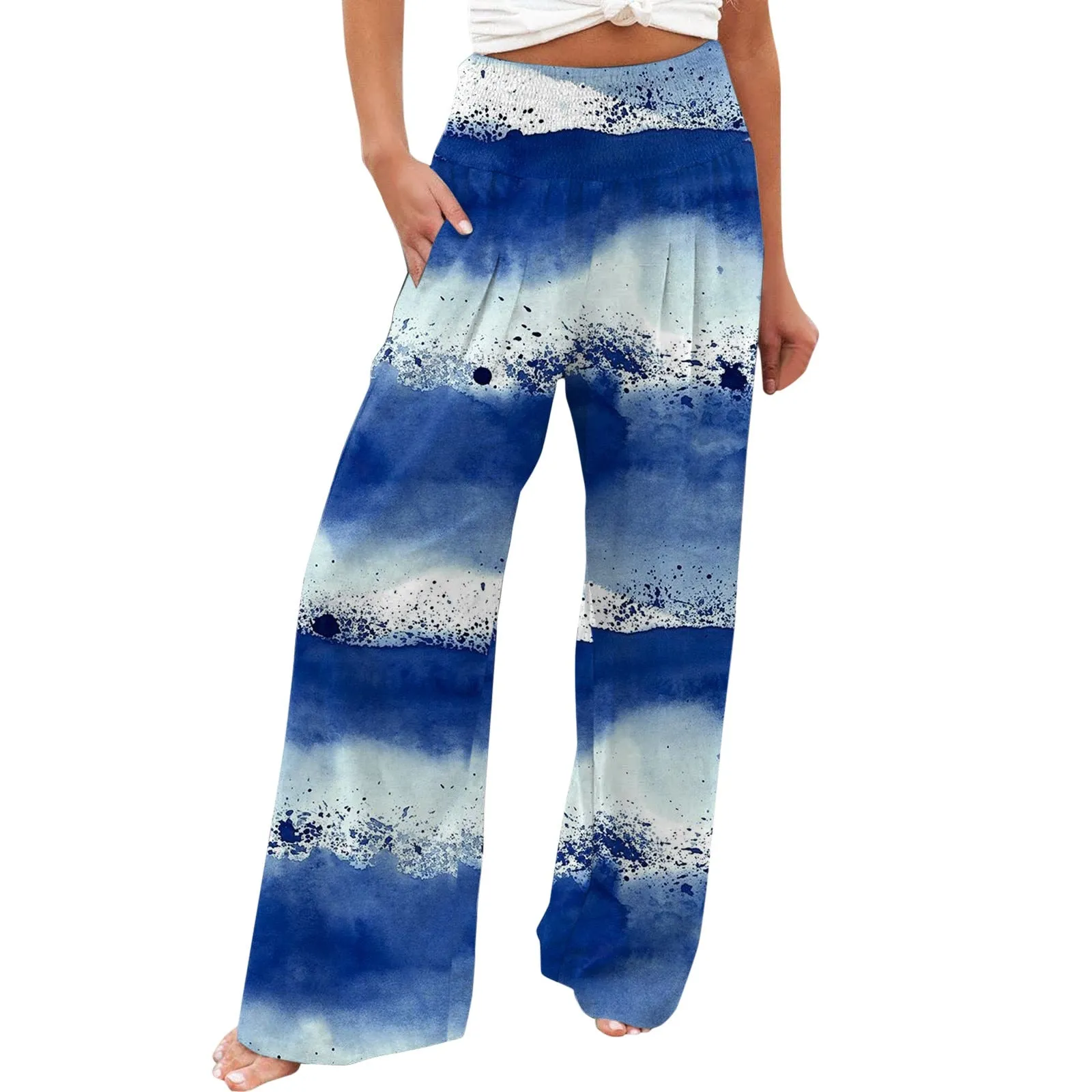 Funki Buys | Pants | Women's Boho Wide Leg Long Pants