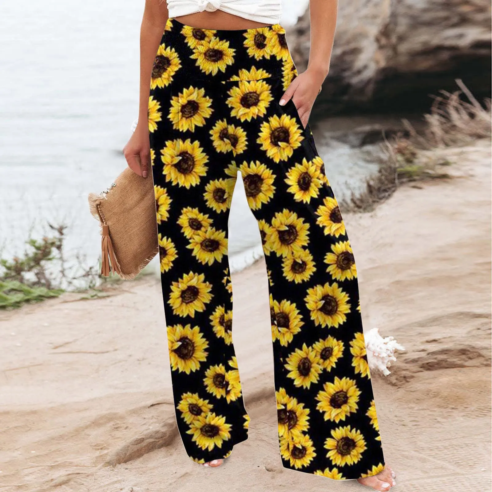 Funki Buys | Pants | Women's Boho Wide Leg Long Pants