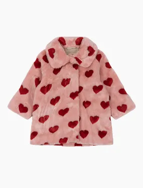 Fuzzie Coat in Coeur