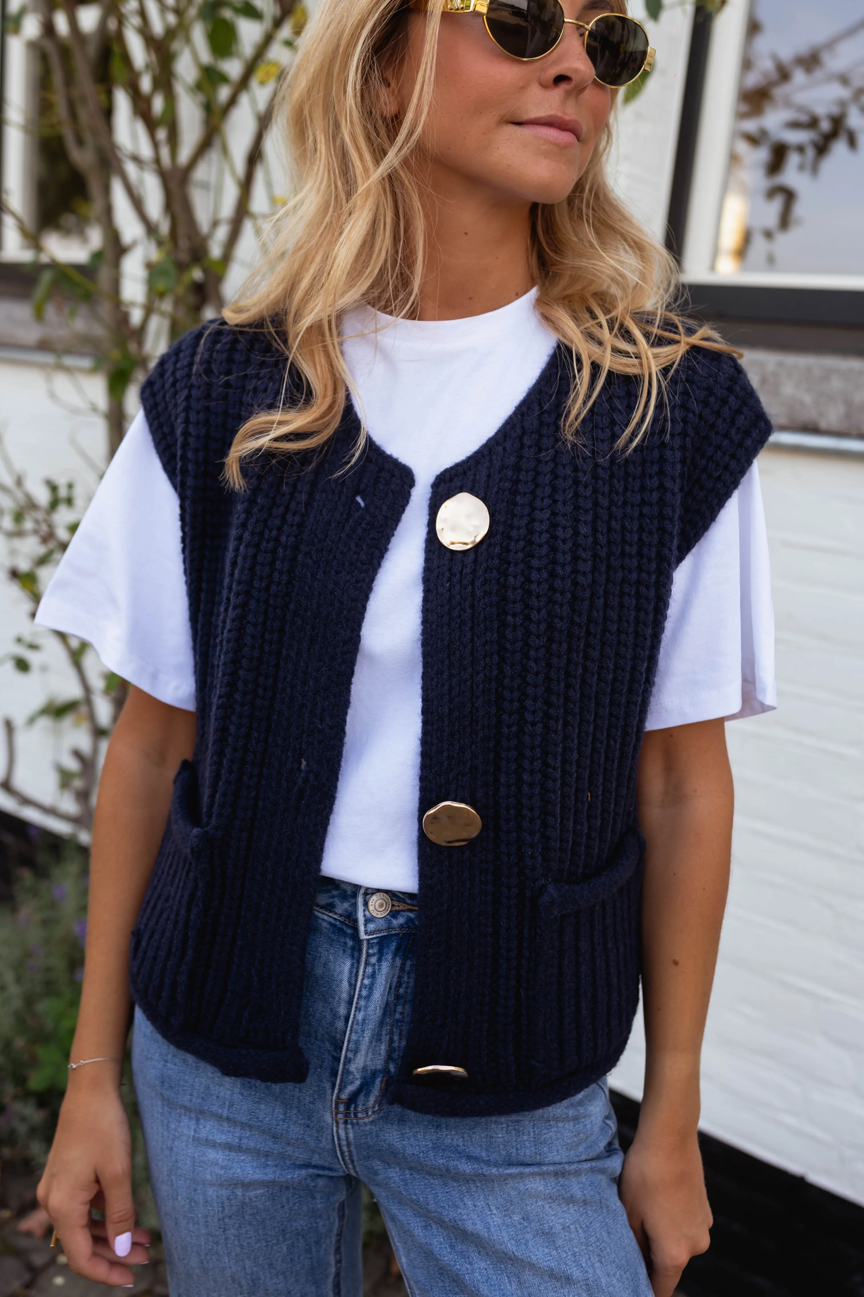 Gilet Corrine - bleu