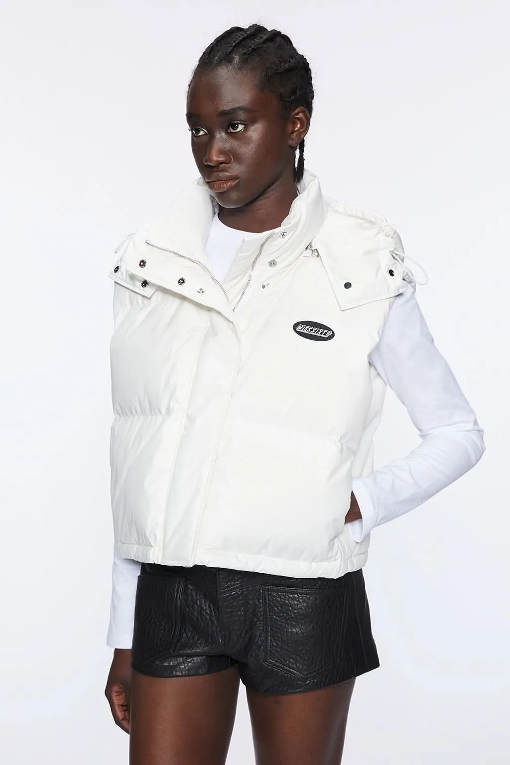 Gilet Jacket With Detachable Hood